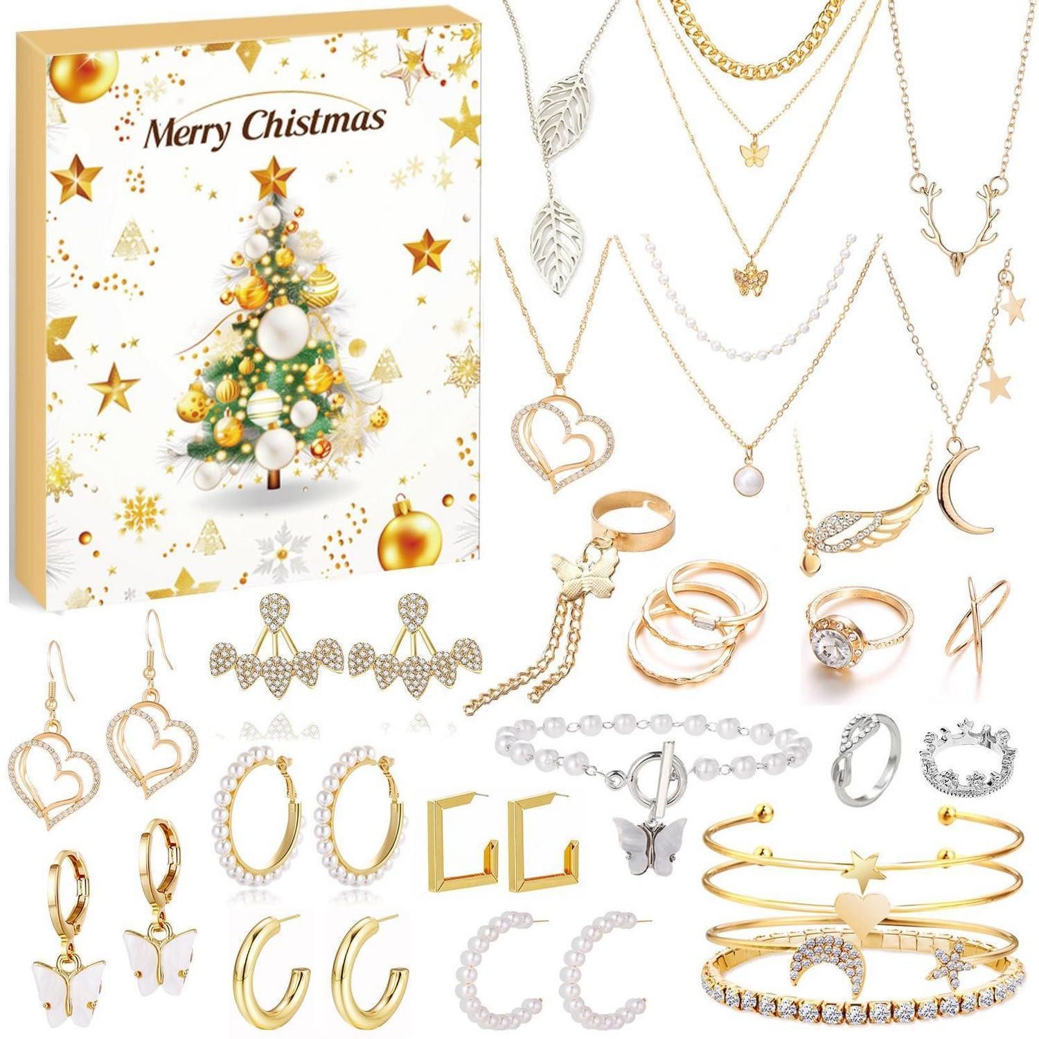 LuxusKollektion Schmuck-Adventskalender Schmuck Adventskalender 2026 Frauen 24 Gitter