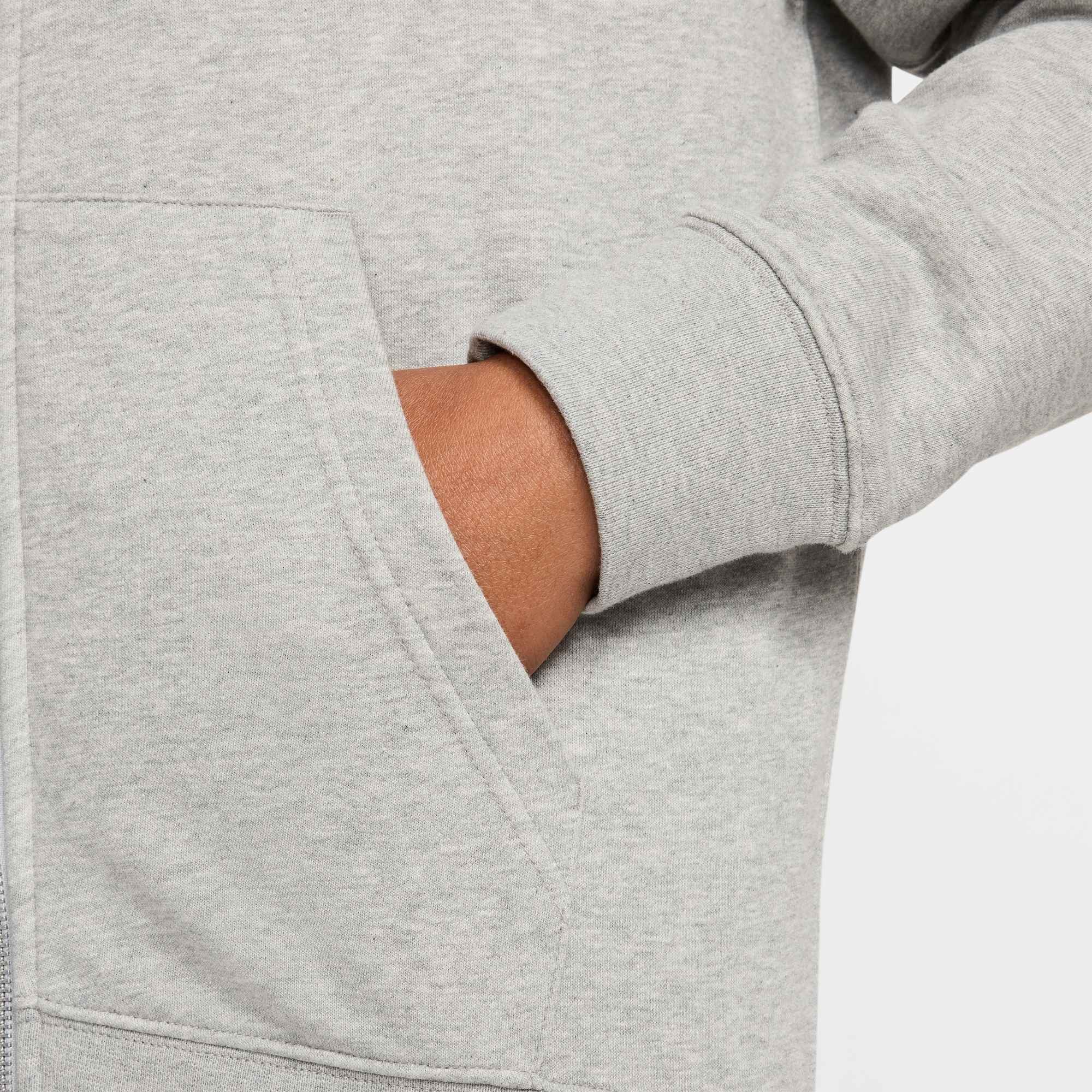 Nike Sportswear Kapuzensweatshirt M NK CLUB FT FZ HOODIE mit Kapuze, Rundhalsausschnitt