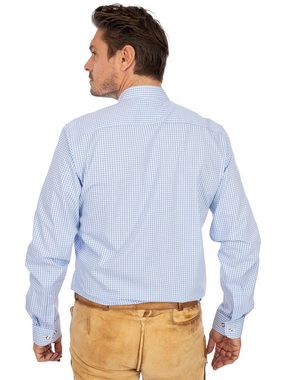 Almsach Trachtenhemd Hemd Stehkragen 175CO hellblau (Slim Fit)