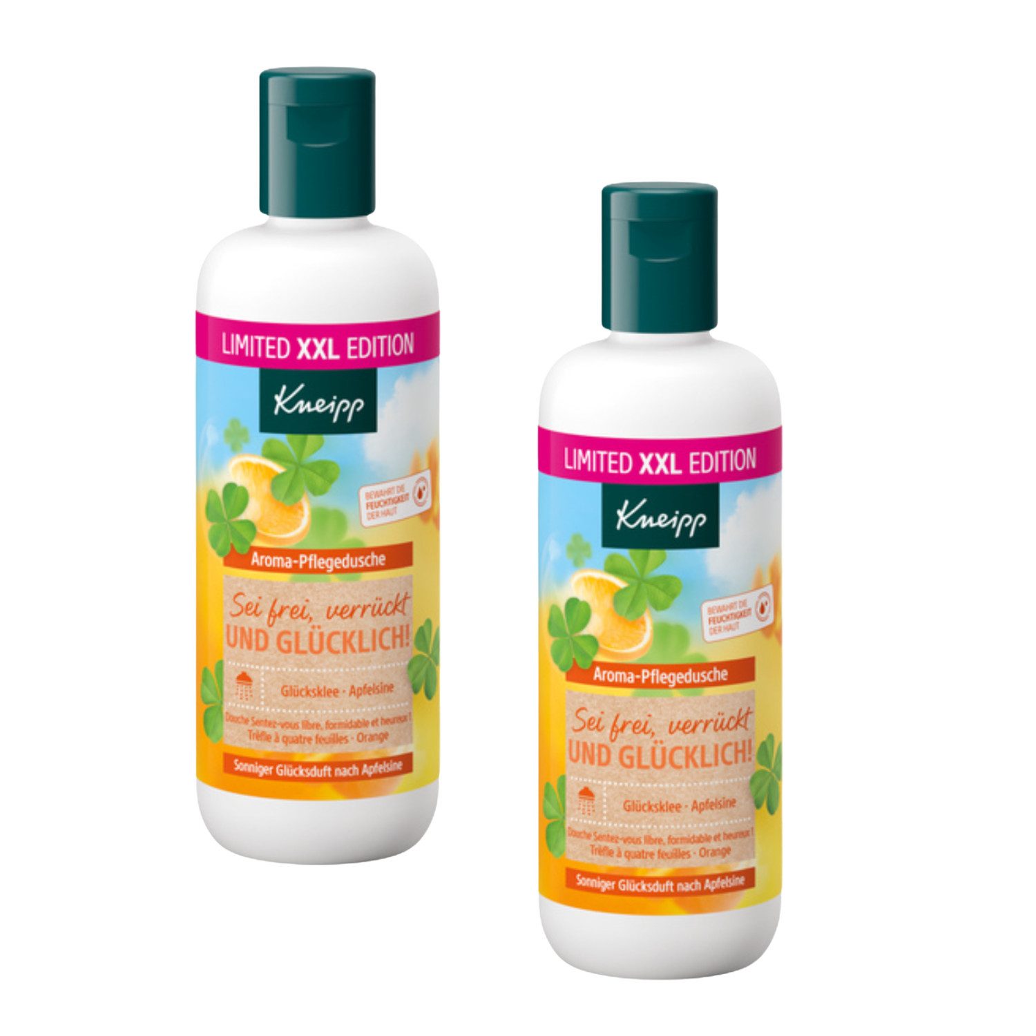 Kneipp Duschgel 2 x Kneipp Aroma Pflegedusche Sei frei verrückt & glücklich! je 400ml
