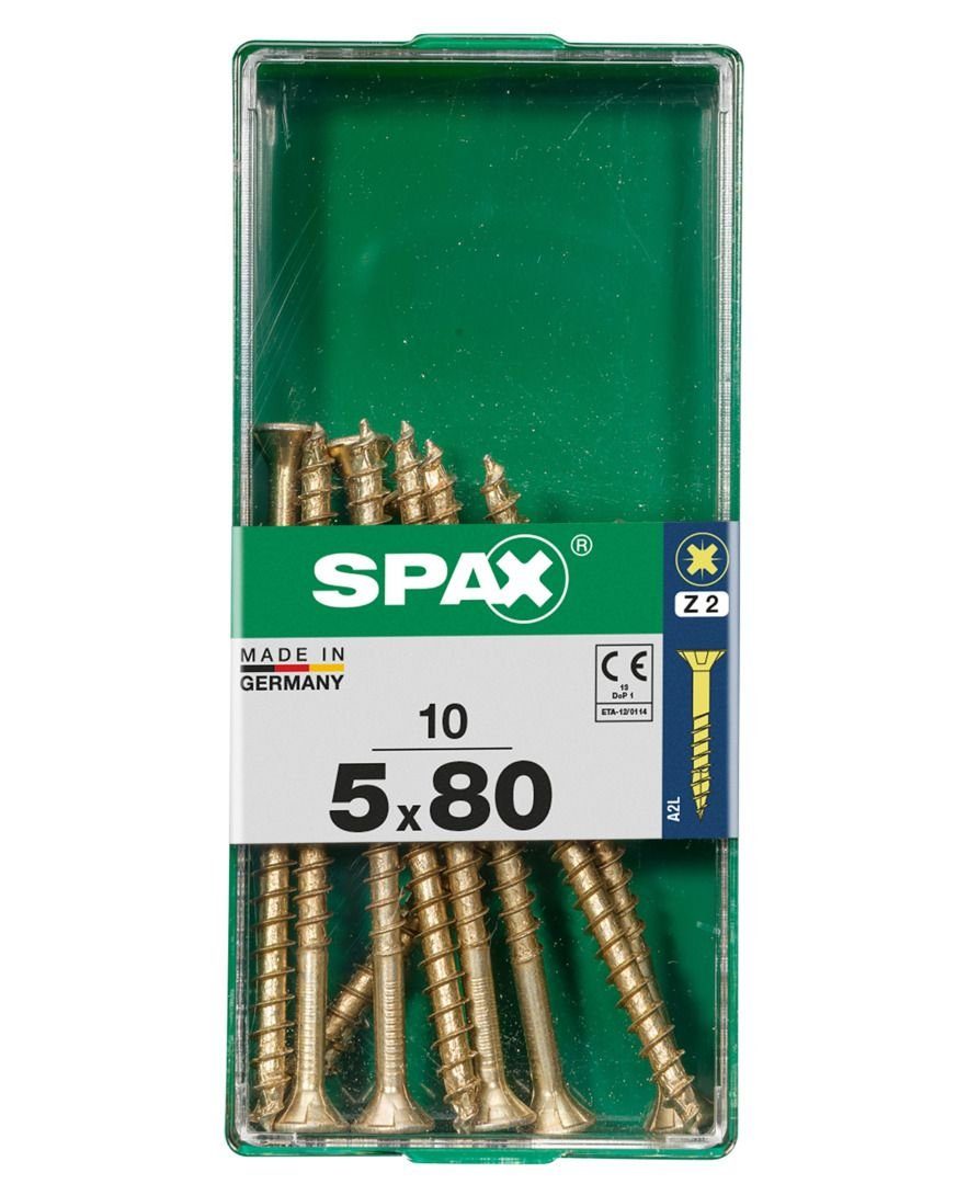 SPAX - 80 2 5.0 PZ 10 Stk. Holzbauschraube Spax Universalschrauben x mm
