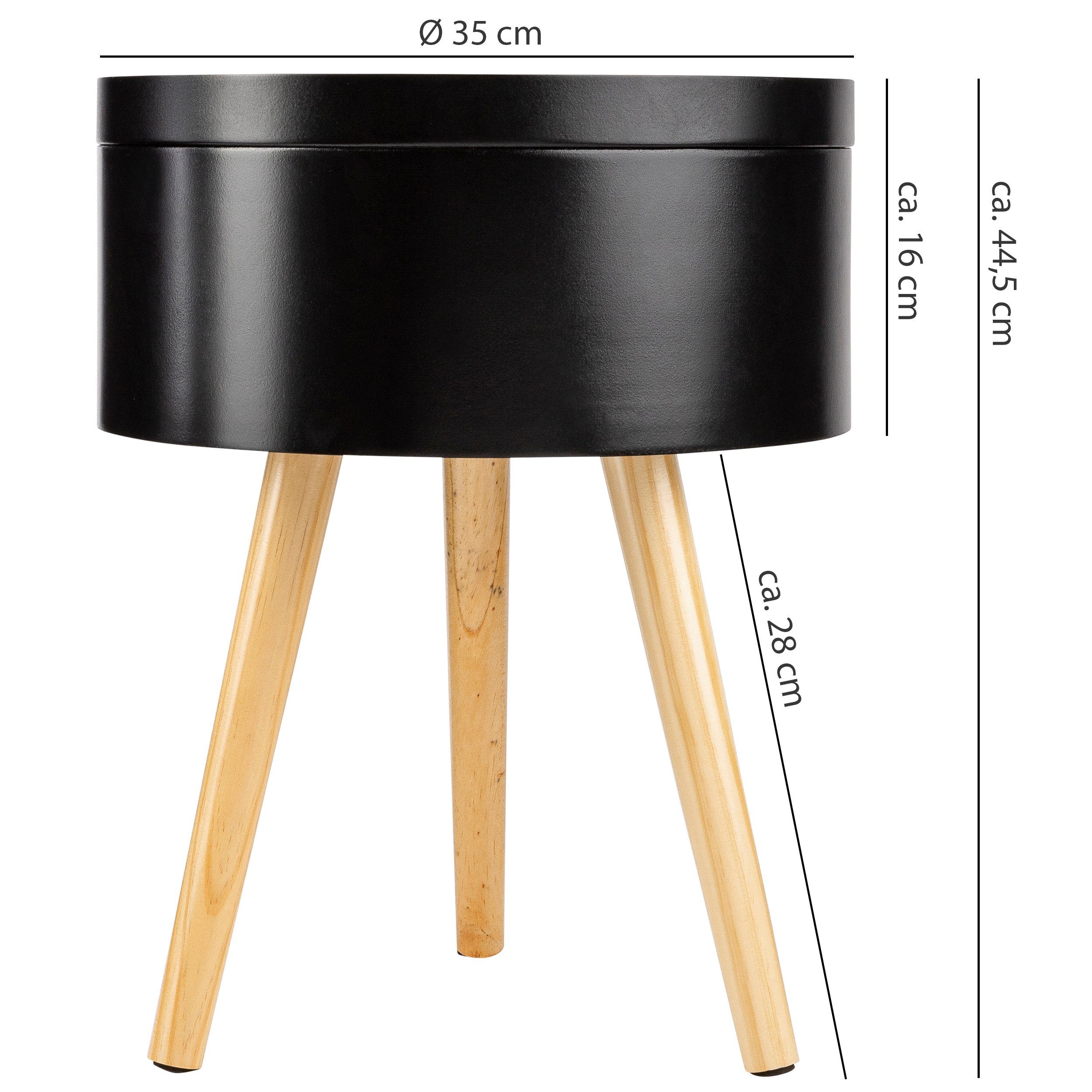 ONVAYA Beistelltisch Sofia aus Holz, Couchtisch rund, Nachttisch günstig online kaufen