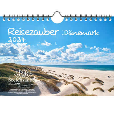 Seelenzauber Wandkalender Reisezauber Dänemark DIN A5 Wandkalender für 2024 Kopenhagen Dänemark