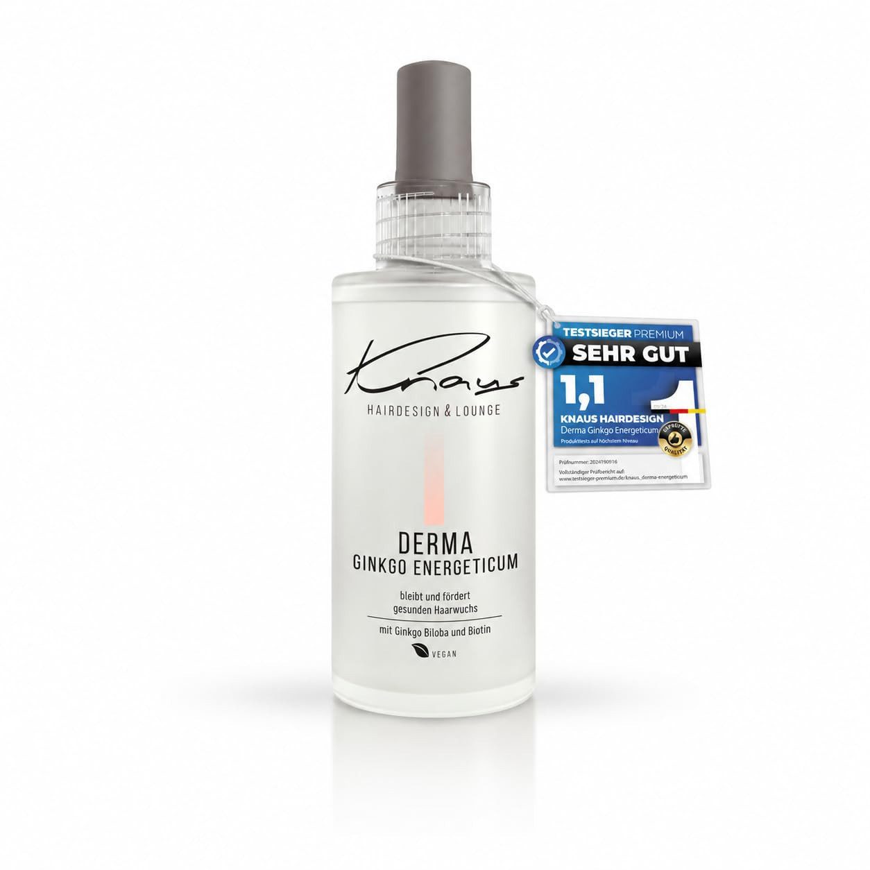 Knaus Hairdesign Haartonikum Knaus Ginkgo ENERGETICUM Tonikum Schuppen Haarausfall Booster, Haarbooster