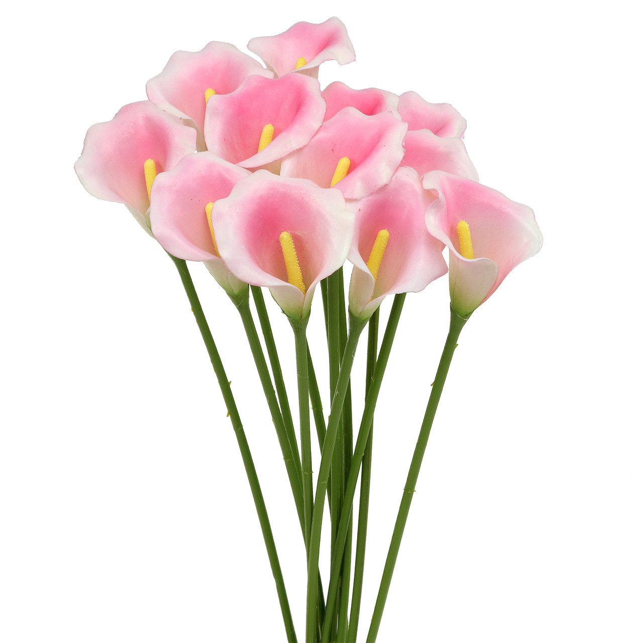 Kunstblume Calla Kunstblume für Hochzeits- und Trauerdekorationen, 12 Stück, Florists Products, Höhe 0.5 cm