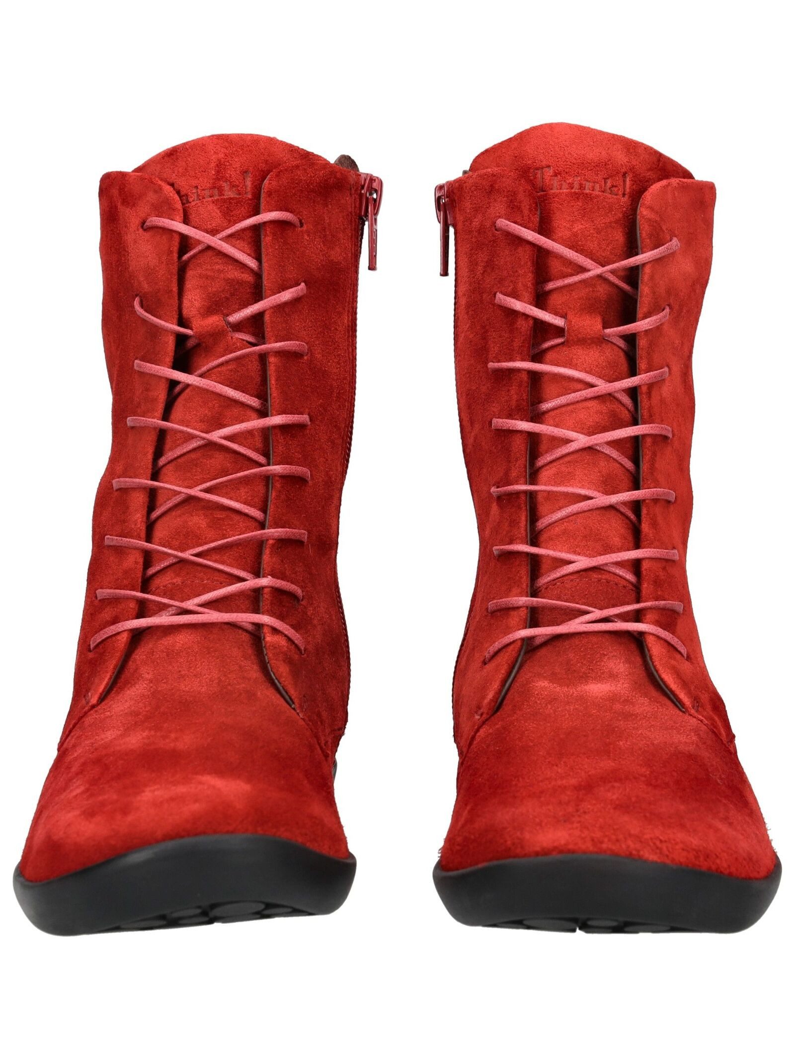 Think! Think! Stiefelette Veloursleder Schnürstiefelette