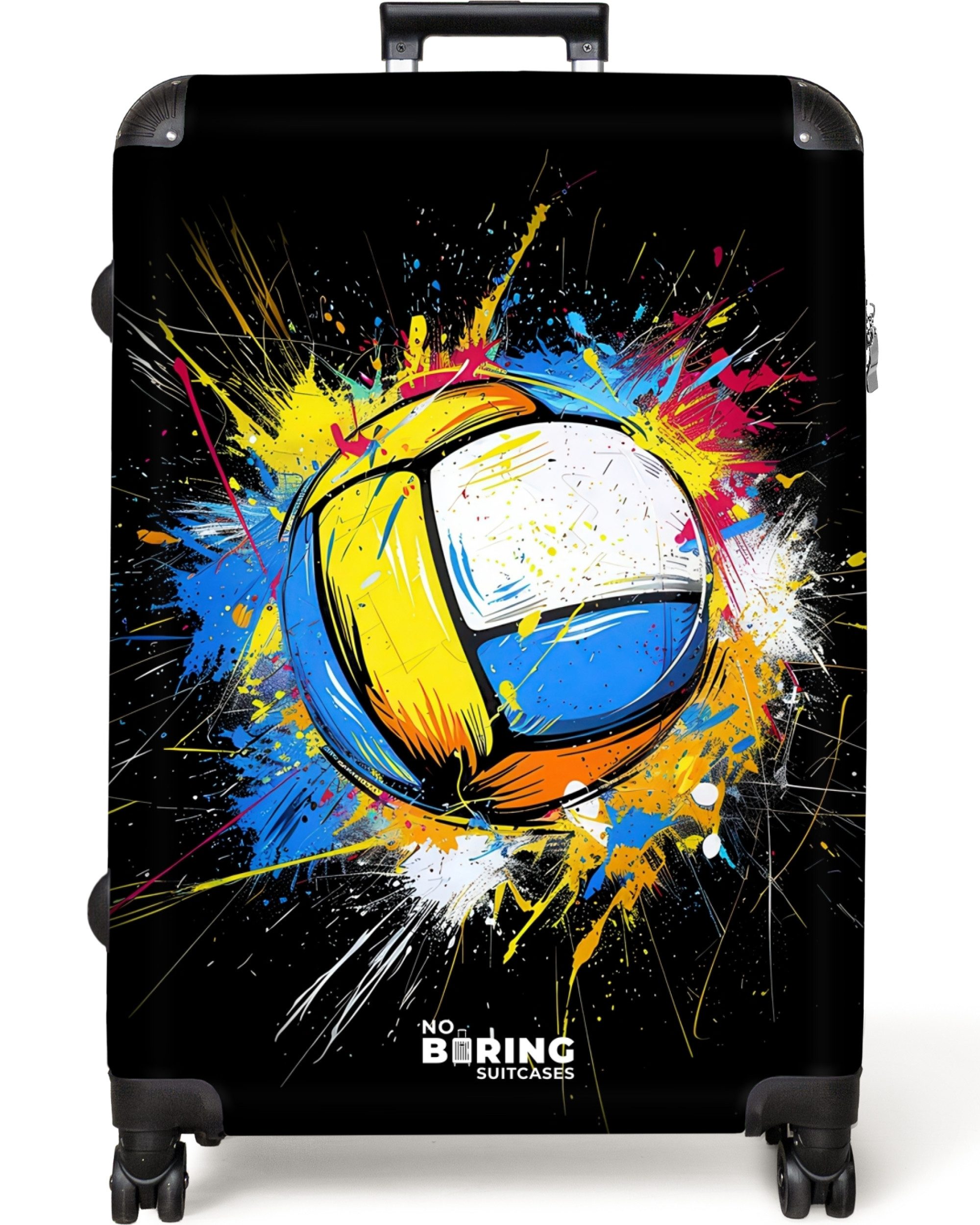 NoBoringSuitcases.com© Hartschalen-Trolley Volleyball mit Graffiti 77 günstig online kaufen