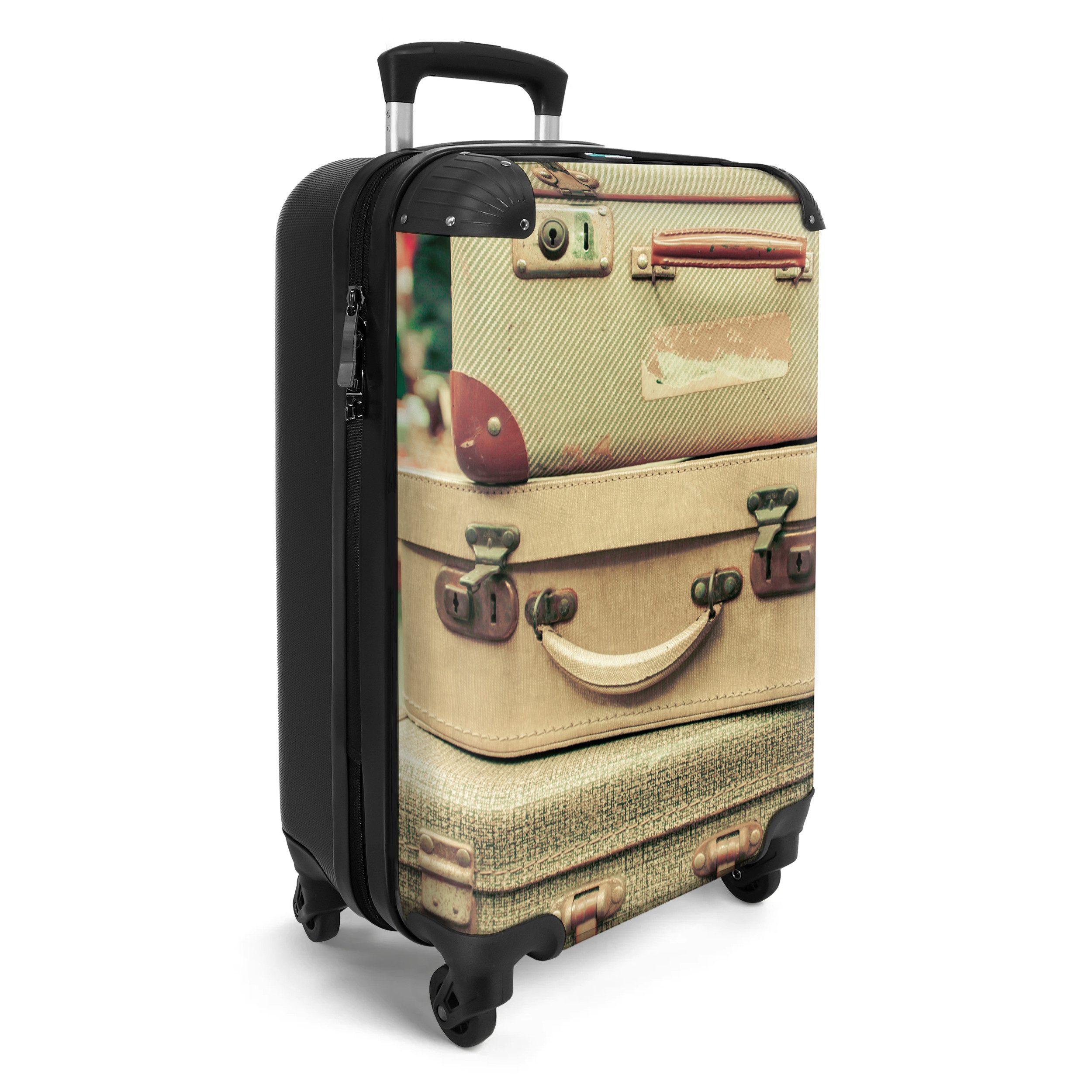 NoBoringSuitcases.com© Hartschalen-Trolley Vintage - Koffer - günstig online kaufen