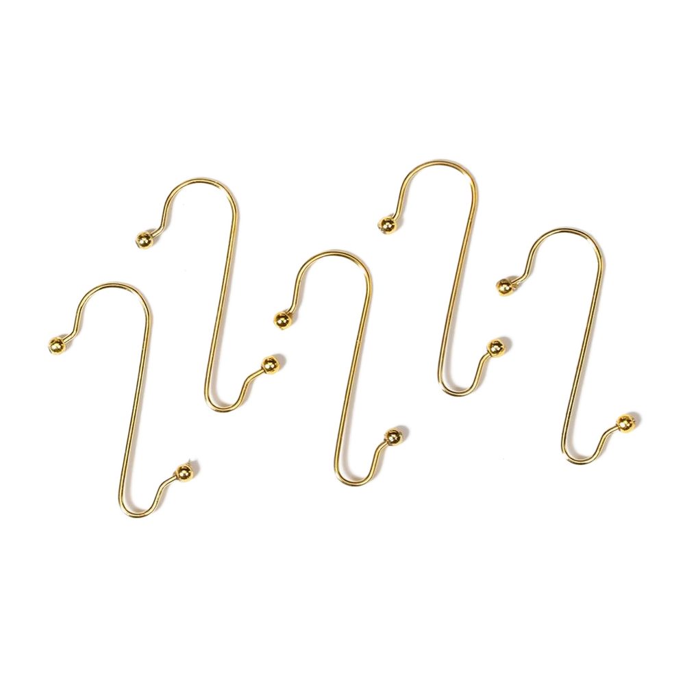 CHRISTMAS GOODS by Inge Weihnachtsbaumklammer Haken Schnellaufhänger 50St./Box gold (50-tlg), Metall