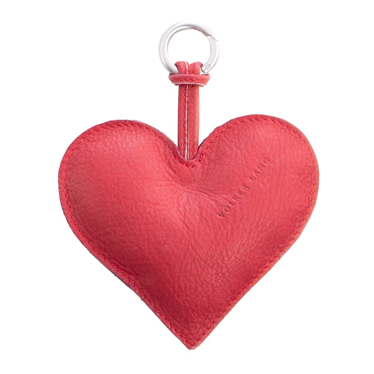 VOLKER LANG Schlüsselanhänger CHARM, CH1 - Oberfläche: Velvet - Farbe: henna