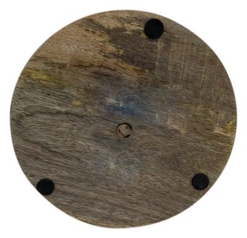 Spetebo Etagere Mangoholz Etagere mit 2 Ablagen - 25 cm, Mangoholz, (Packung, 1-tlg., 1 x Servierständer), Servierständer aus Holz