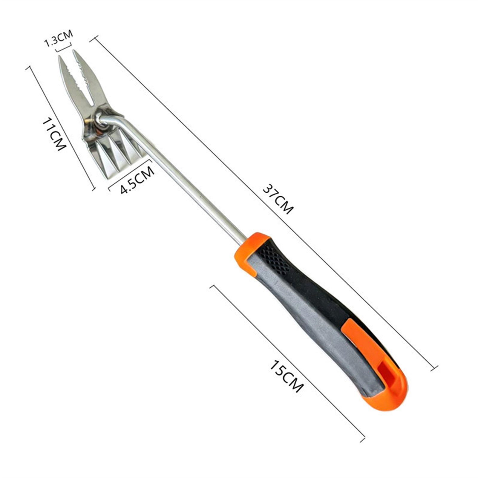 MOPUEA Unkrautstecher 2-in-1 Unkrautstecher Edelstahl mit Doppelkopf und Langgriff, (2-in-1 Unkrautstecher aus Edelstahl für Garten und Beet, Vierzack- und Zwei – Bild 2 von 5