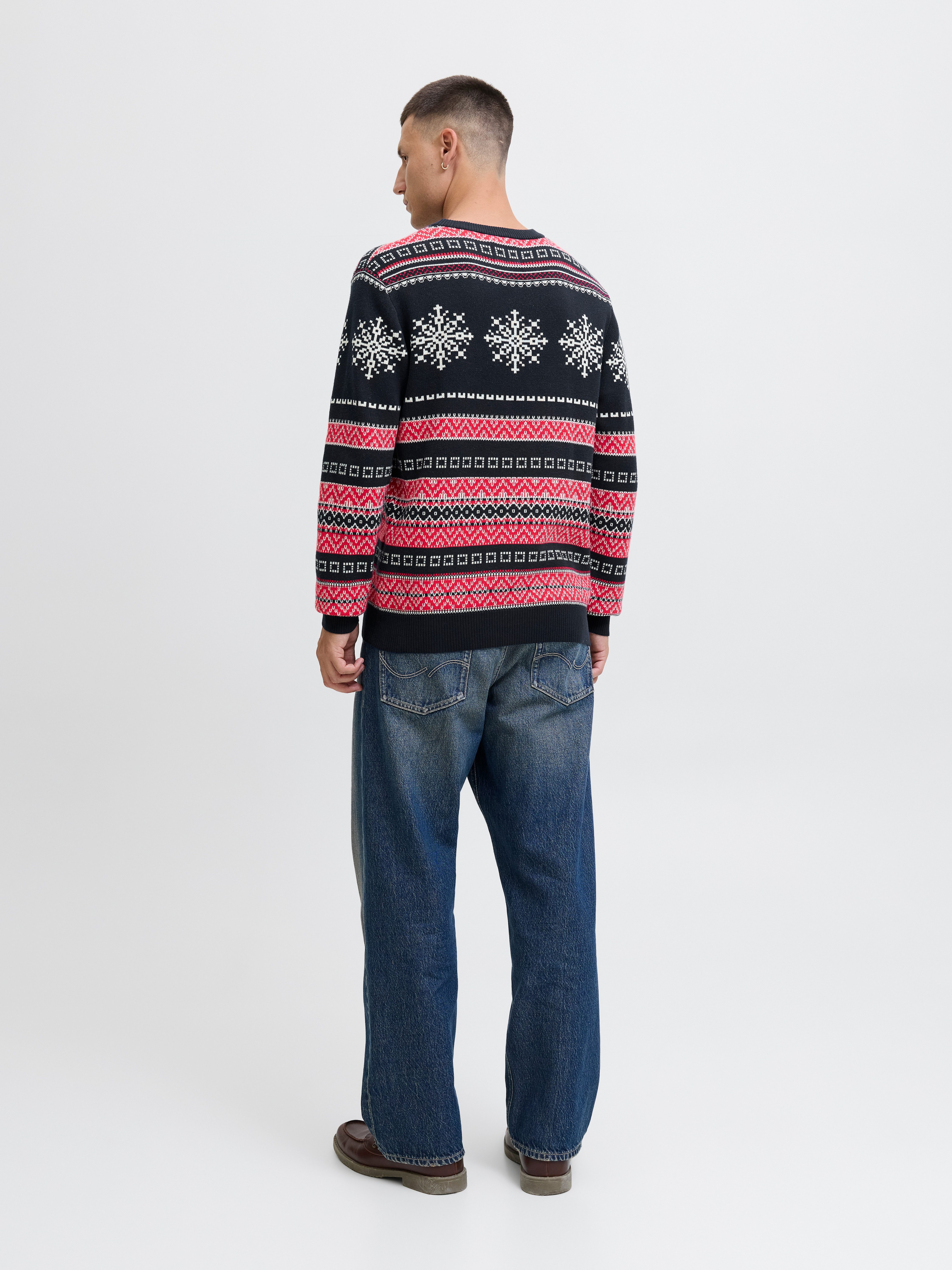 Jack & Jones Strickpullover JJXMAS NOEL KNIT CREW NECK