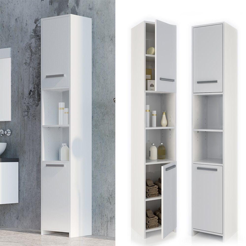 Vicco Hochschrank Kiko, Weiß, 30 x günstig online kaufen