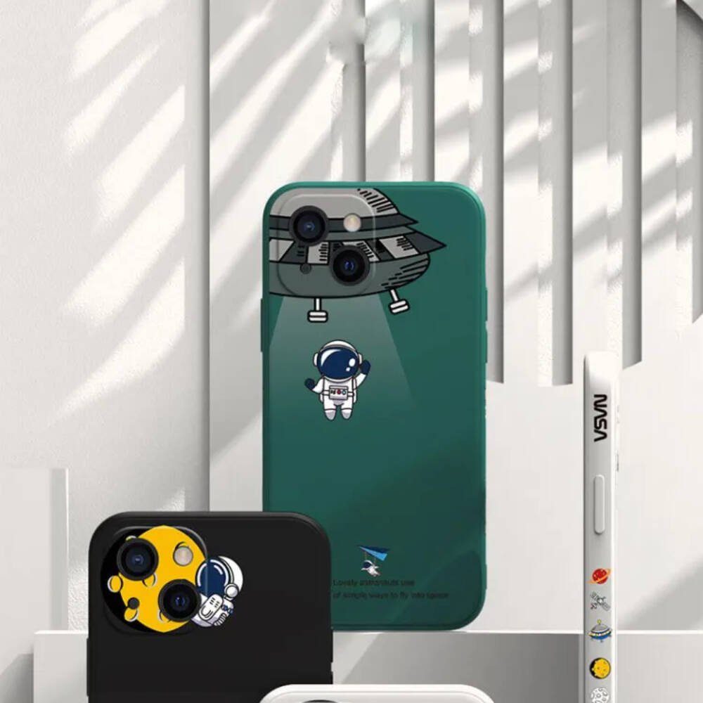 COFI 1453 Handyhülle Hülle Astronaut Nasa Handy-Hülle Cover Bumper