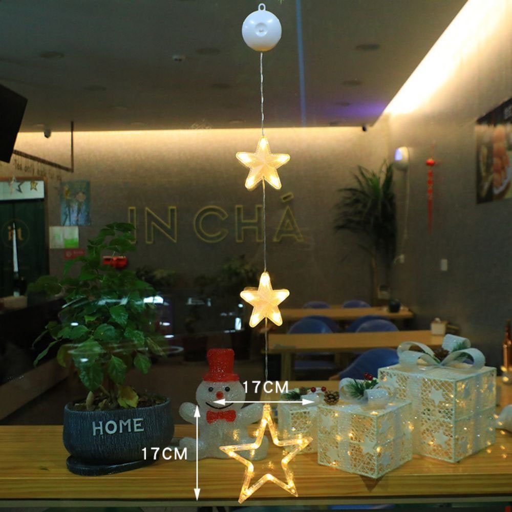 JOYOLEDER LED Fensterleuchter LED-Lichterkette Fenster Weihnachtslichterket günstig online kaufen