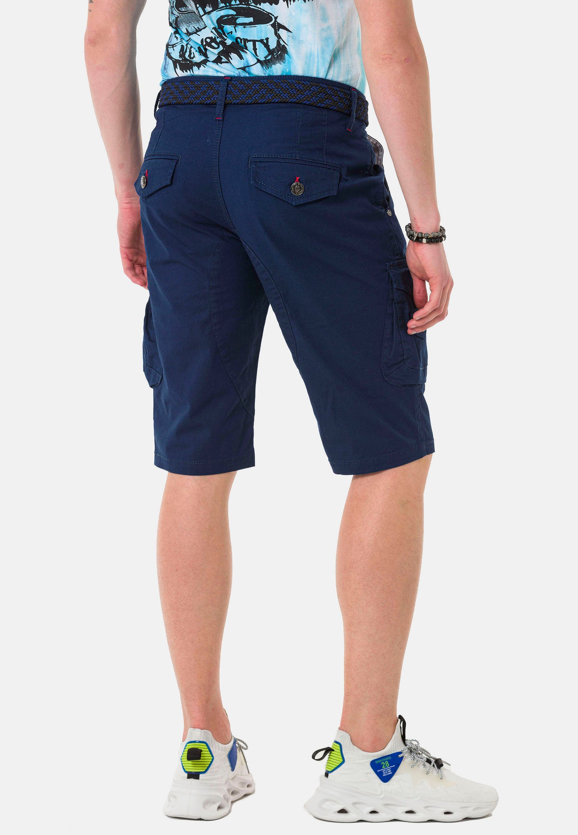 Baxx Shorts dunkelblau Cipo & praktischen Cargotaschen mit