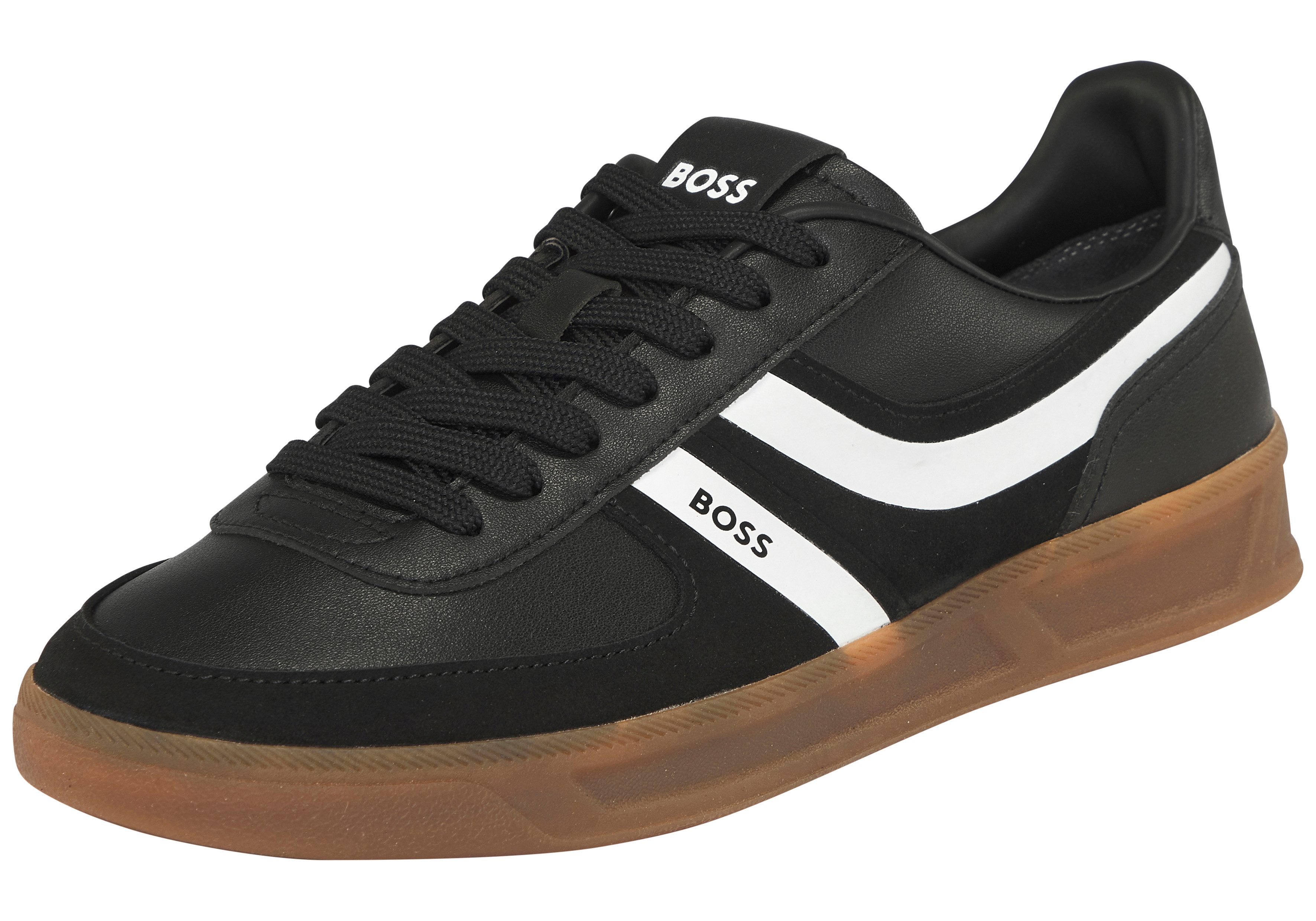 BOSS ORANGE Brandon_Tenn Sneaker Schnürschuh, Retro-Sneaker, Halbschuh mit heller Laufsohle
