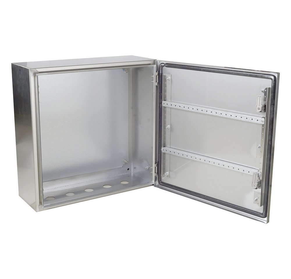 Thumbnail - TRU COMPONENTS TC-SS505020 Schaltschrank 500 x 500 x 200 Edelstahl Lic Steckdosenverteiler