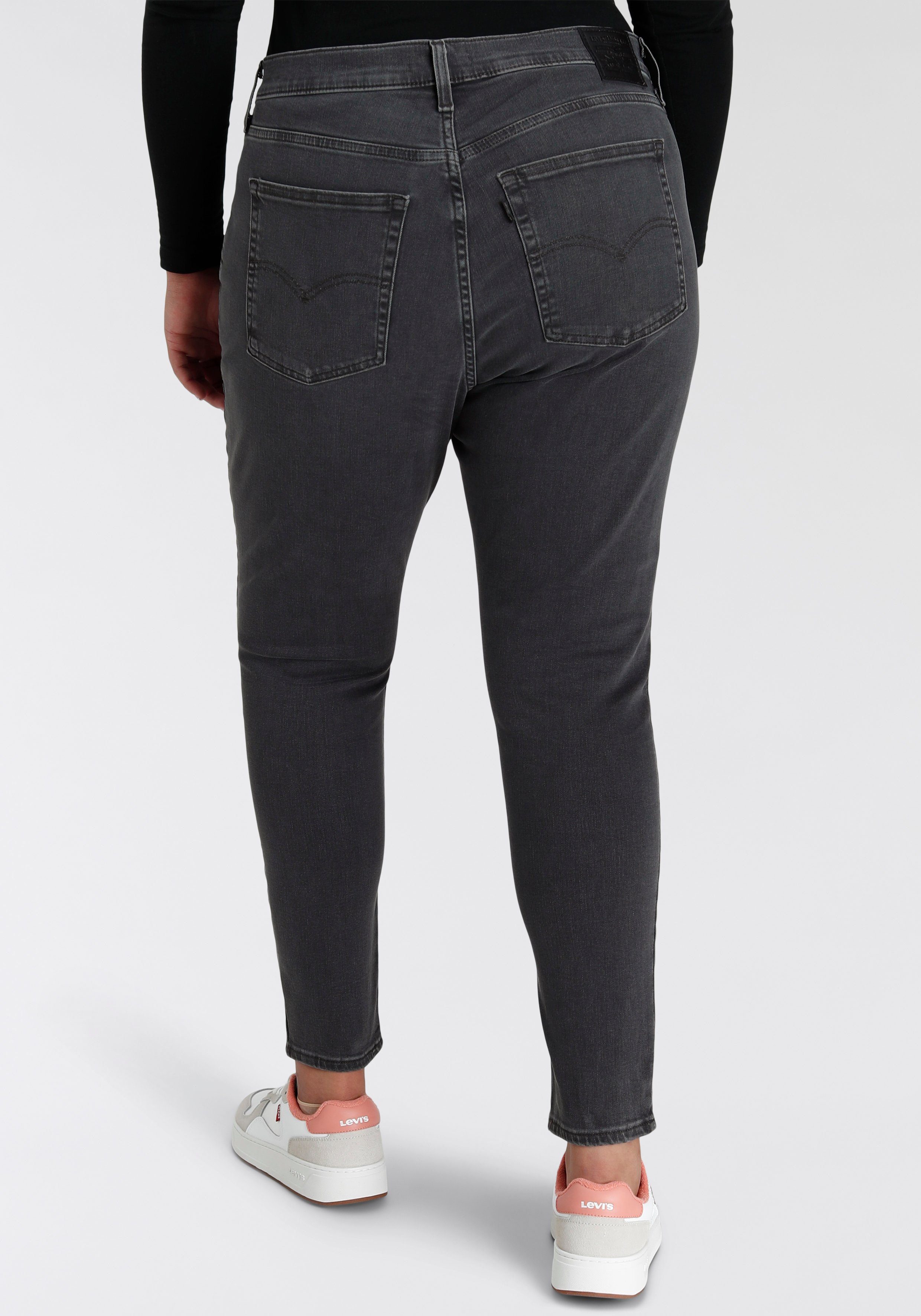 Levi's® Plus Skinny-fit-Jeans SKINNY black RISE figurbetonter HI PL Schnitt 721 sehr