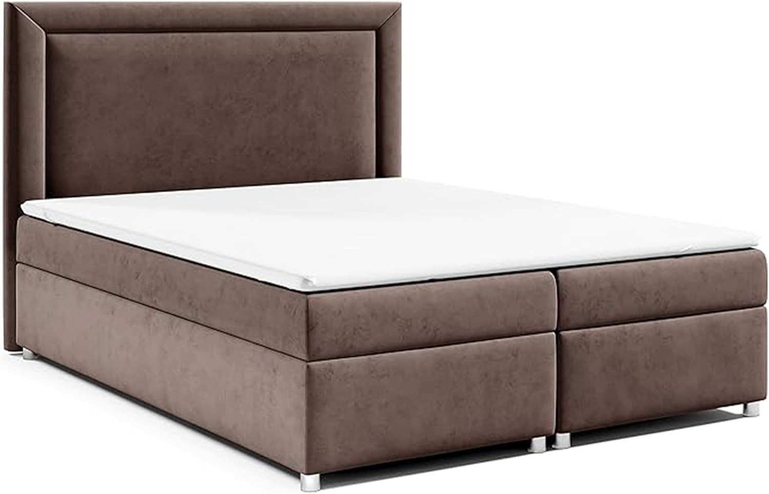 Best for Home Boxspringbett Trinity K3 mit zwei Bettkasten & Komfort Topper H3 (Polsterbett Doppelbett Boxbett mit gepolstertes Kopfteil, versch. Größen, 140x200 160x200 180x200 200x200 cm), Handwerksqualität