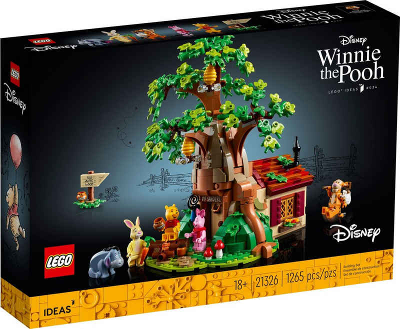 LEGO® Konstruktionsspielsteine »LEGO® Ideas - Winnie Puh«, (Set, 1265 St)