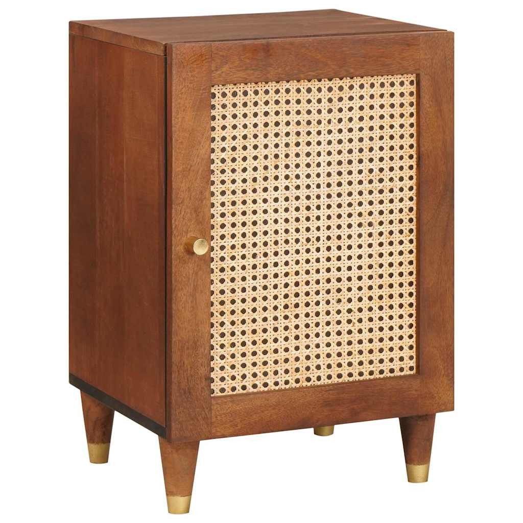 vidaXL Badezimmerspiegelschrank Badezimmer Schrank mit Regal mit Tür Braun 38 x 33.5 x 58 cm (1-St)