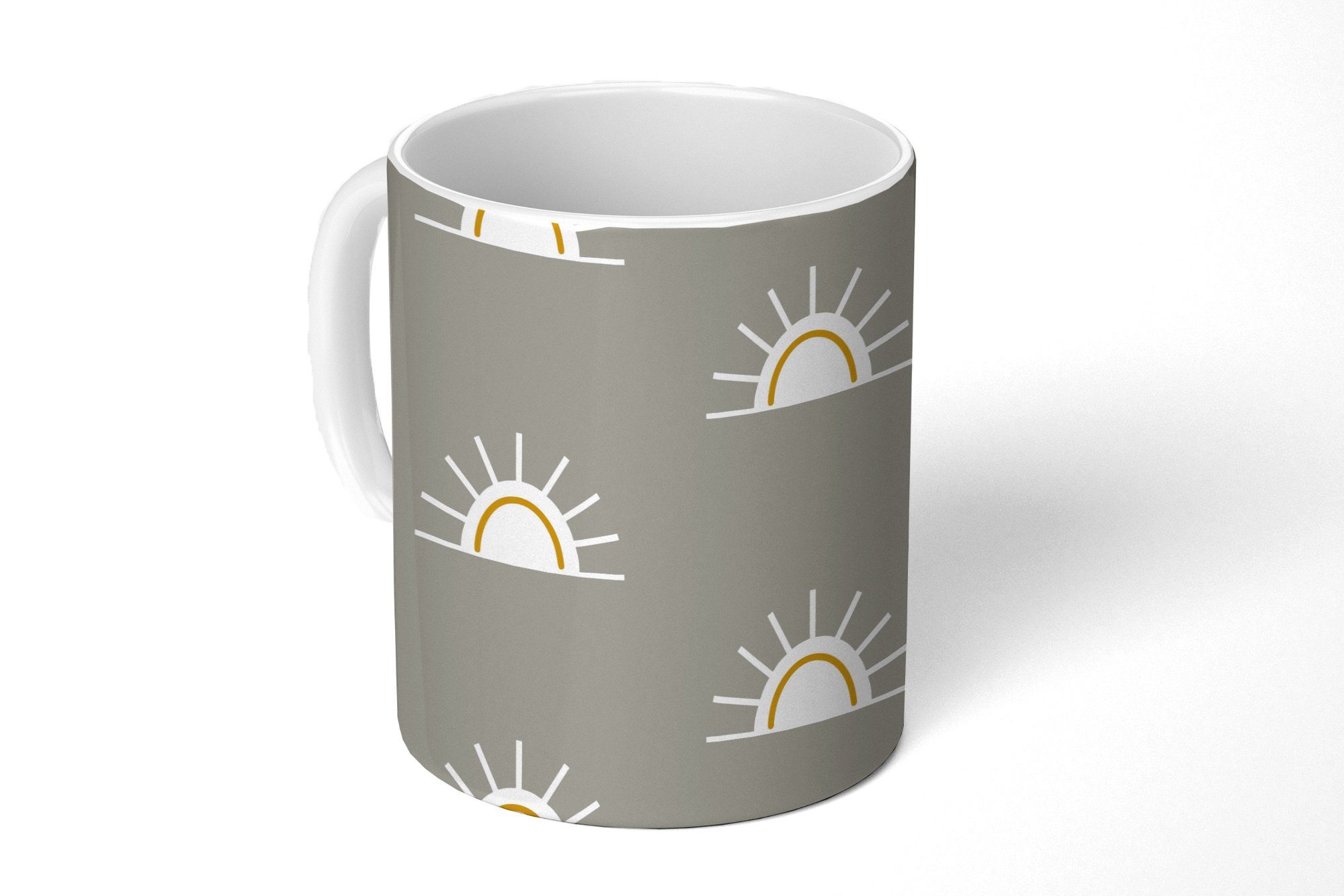 MuchoWow Tasse Sonne - Boho - Muster, Keramik, Kaffeetassen, Teetasse, Becher, Teetasse, Geschenk