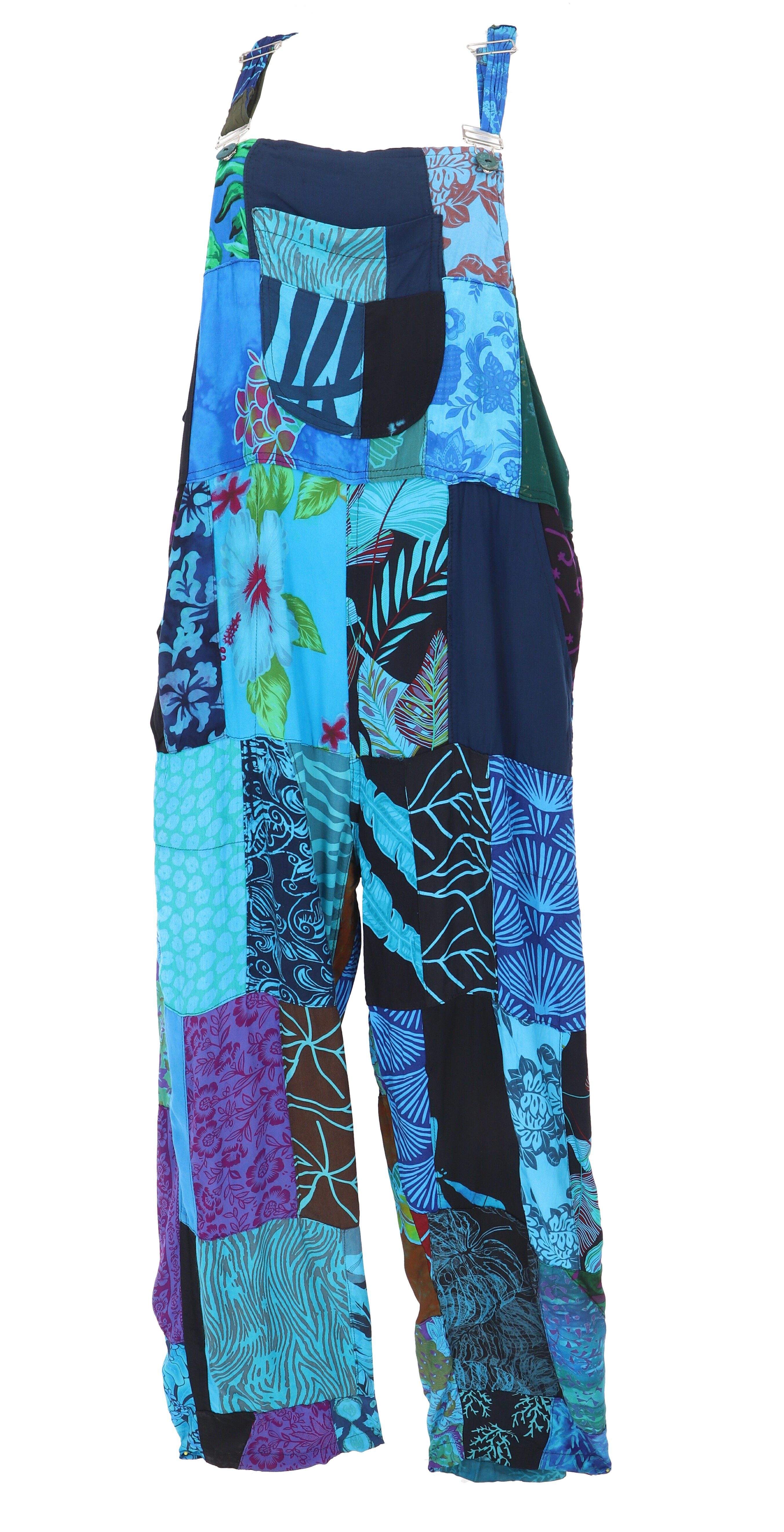Guru-Shop Relaxhose Patchwork Latzhose, upcyceling Sommerjumpsuite.. günstig online kaufen