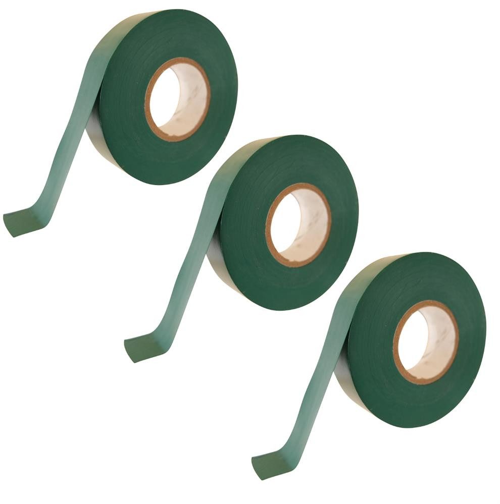 Klebepad 3 Rollen Isolierband 19mmx25m grün