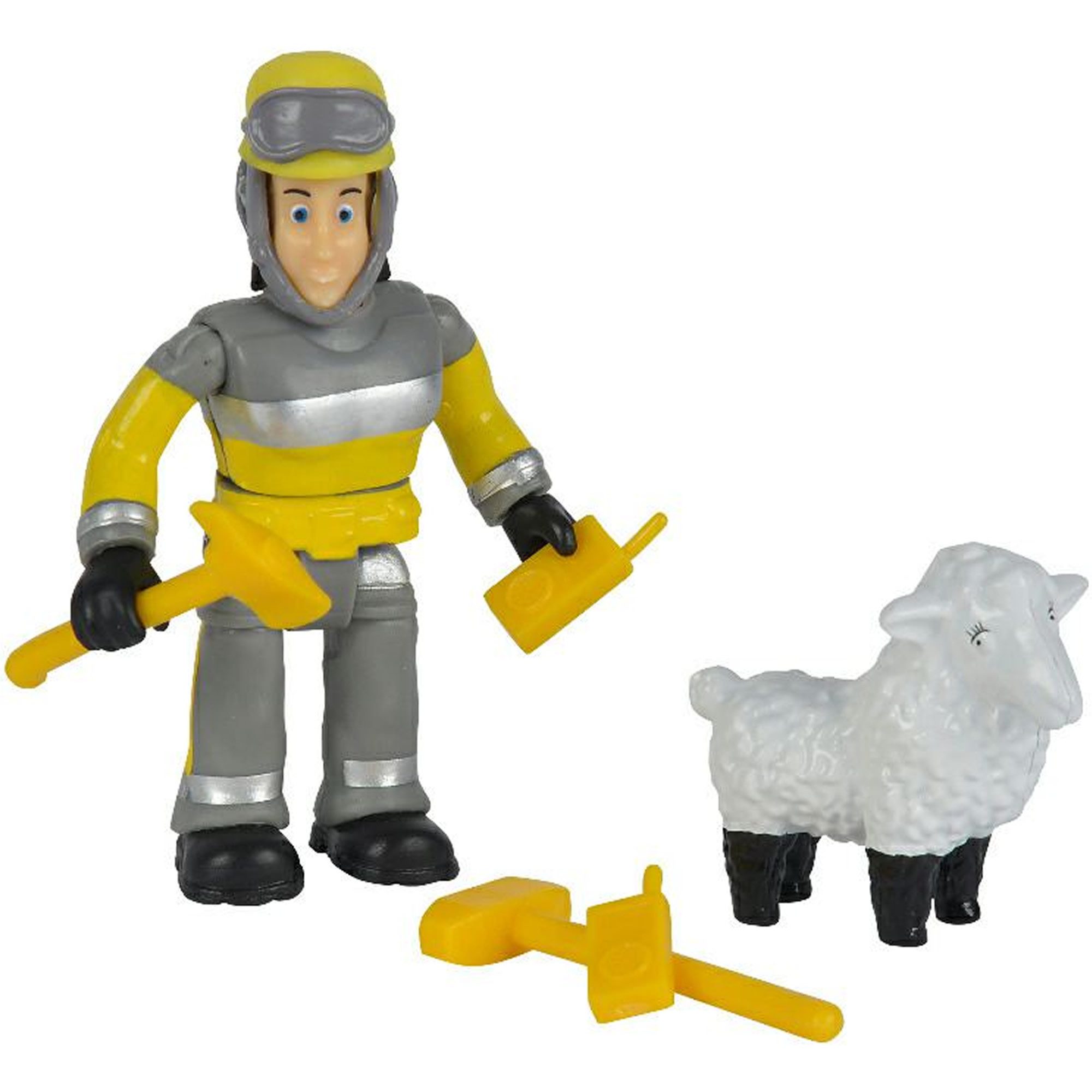 SIMBA Spielfigur Feuerwehrmann Sam Tierrettung Spiel-Figuren Set Sam, Elvis, (Set, Figur mit einem Tier)
