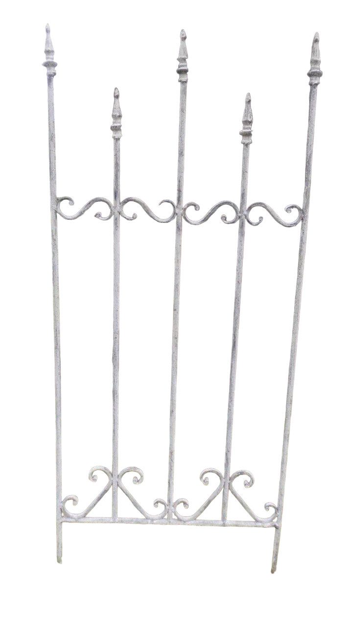 Rankgitter Rankgitter Rankzaun Rankhilfe Eisen Grau-Antik 107 x 45 cm