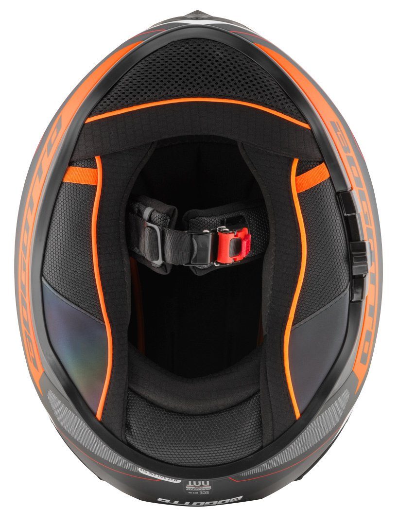 Bogotto Motorradhelm FF122 BGT Helm, integriertes Sonnenvisier