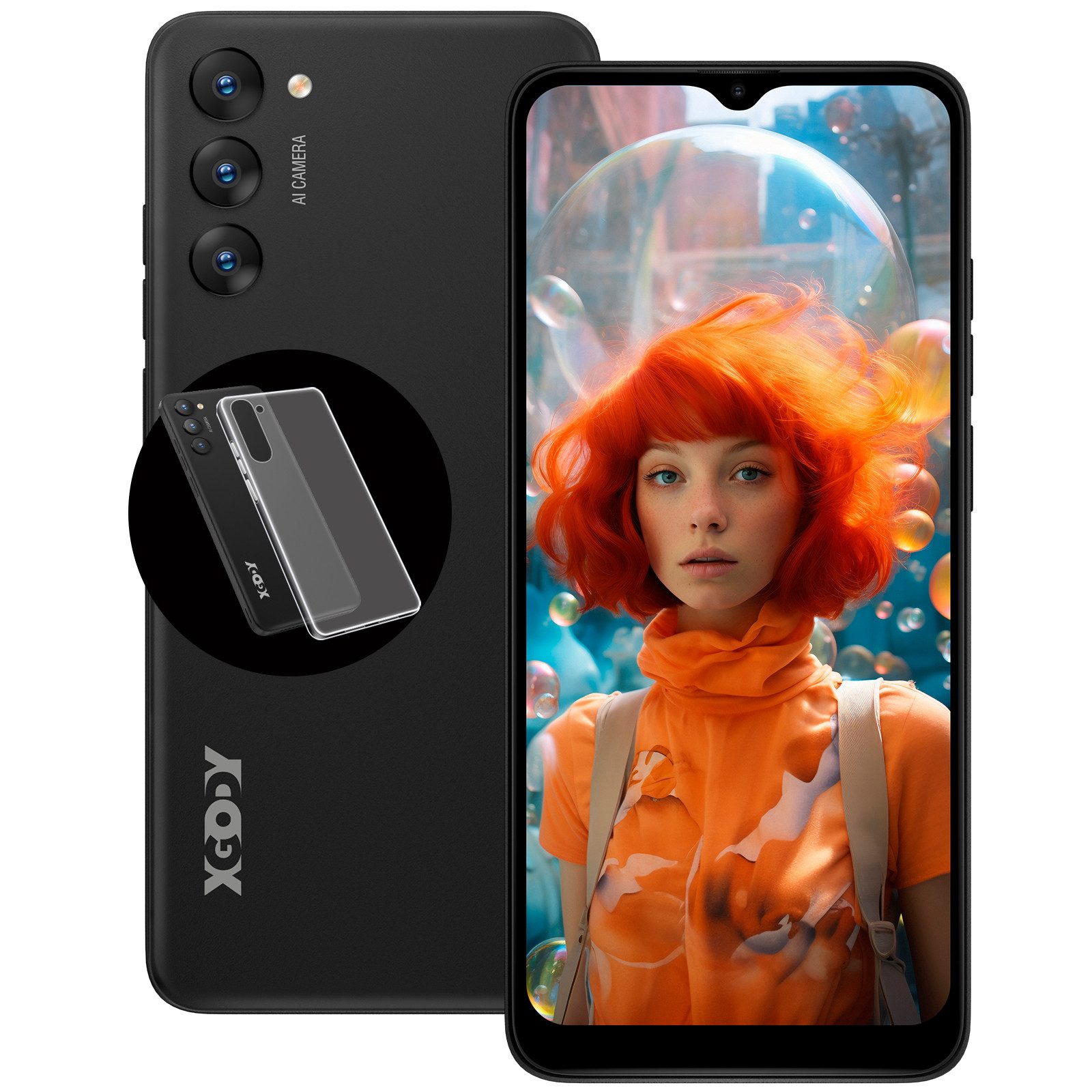XGODY 2025 Neu Android 15 Handy (6.52 Zoll, Smartphone ohne Vertrag, Günstige Smartphone, 4200 mAh)