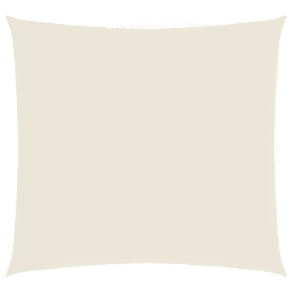 vidaXL Sonnensegel Sonnensegel Oxford-Gewebe Quadratisch 2,5x2,5 m Cremeweiß, (1-tlg)