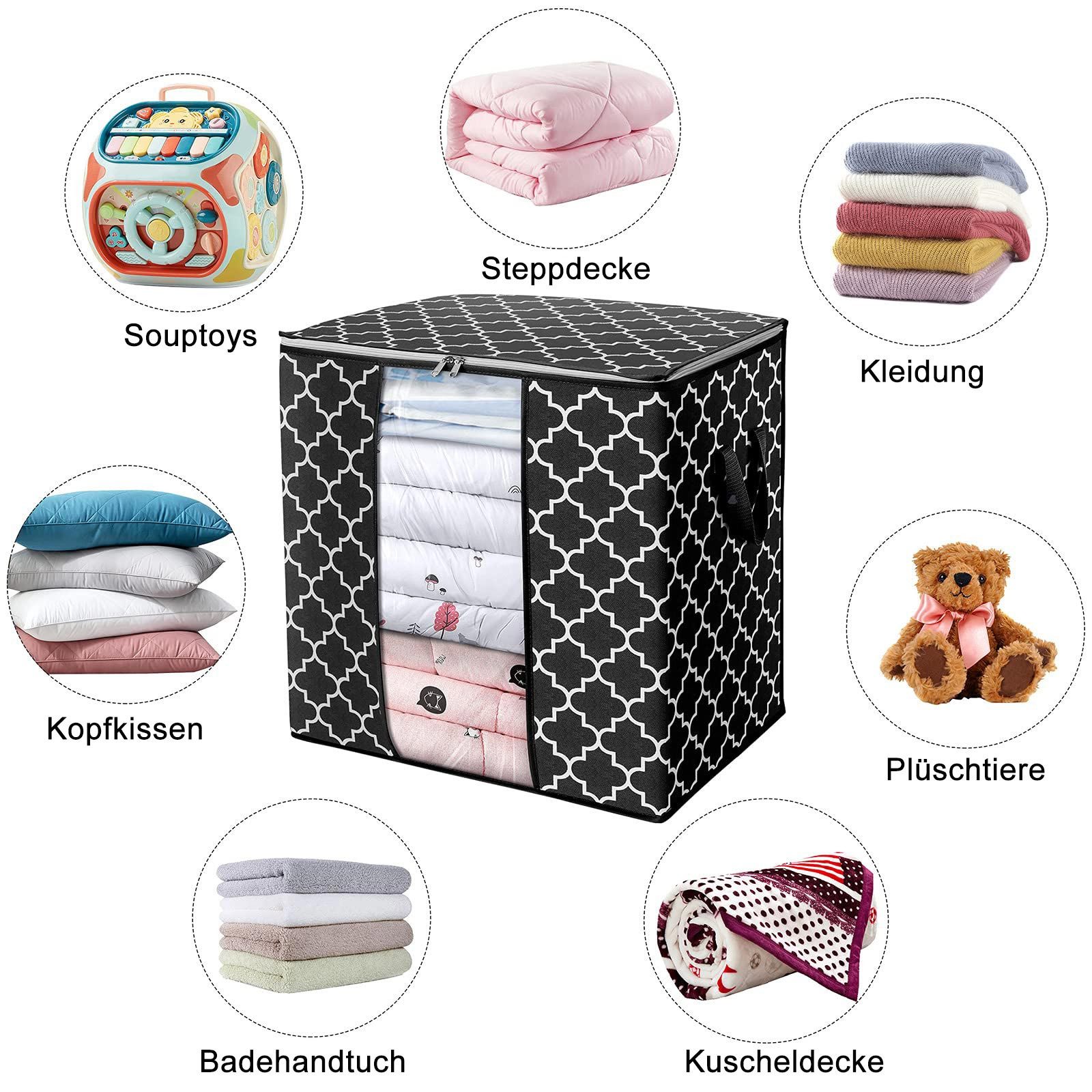 Qelus Organizer Aufbewahrungstasche Kleidung Kleiderschrank Organizer (3 St günstig online kaufen