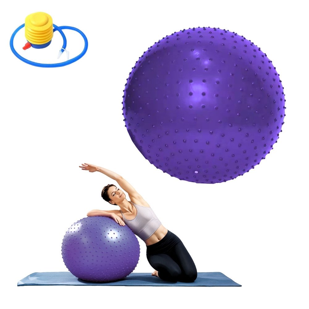 Endless Yogaball Gymnastikball groß, PVC Fitnessball mit Luftpumpe, platzsicher (Sowohl für Männer als auch für Frauen, Sowohl für Männer als auch für Frauen), Balance Ball Stuhl für Fitness Workout Stabilität Pilates