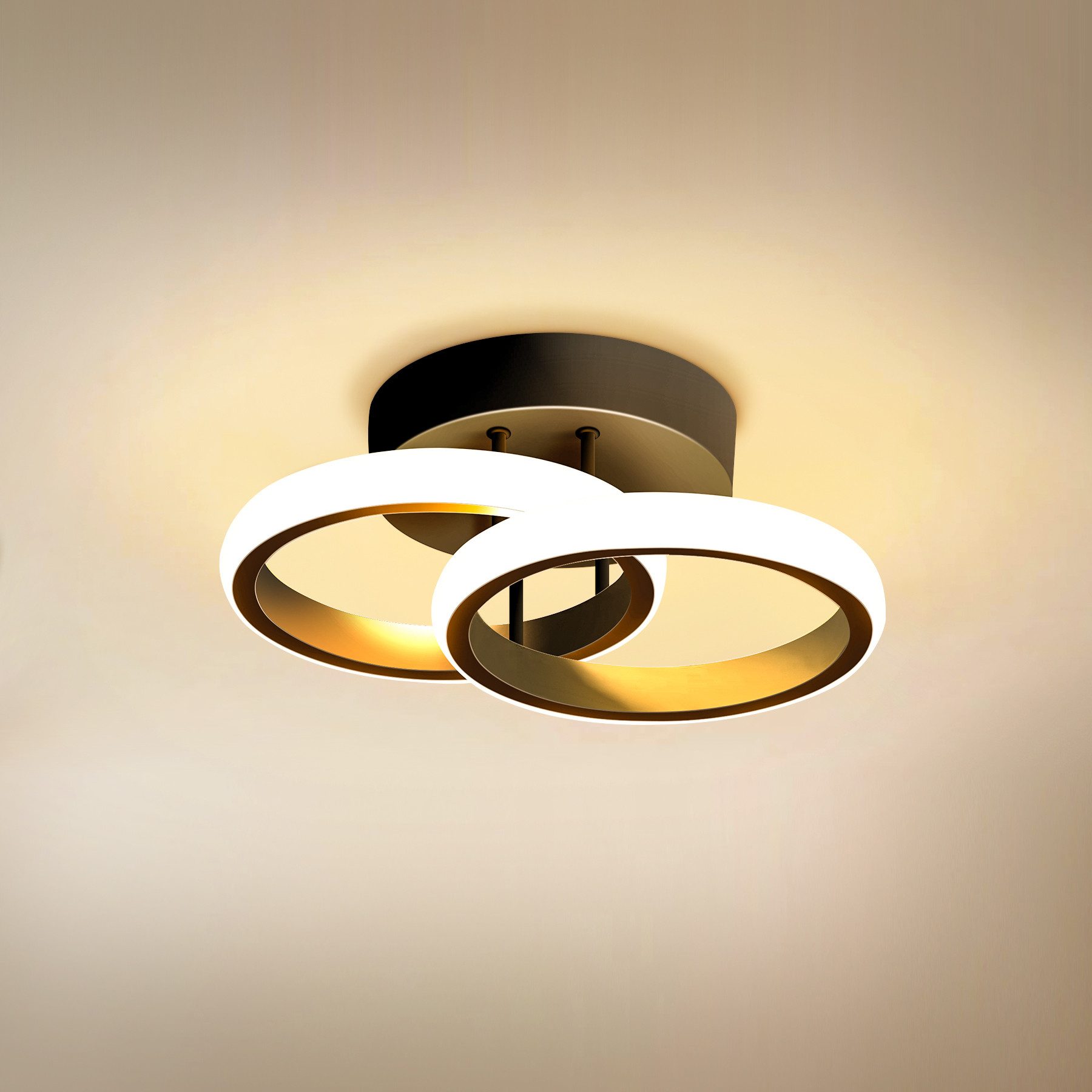Senmudi Deckenleuchte Deckenlampe,Modern led deckenleuchte,28cm,12W, 6000K, günstig online kaufen