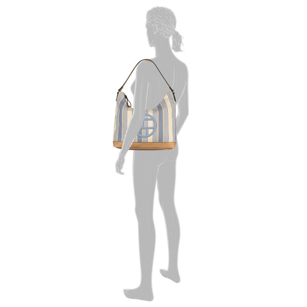 TOM TAILOR Hobo Gilda, Damen Tragetasche, Schultertasche mit großem Tom-Tailor-Logo