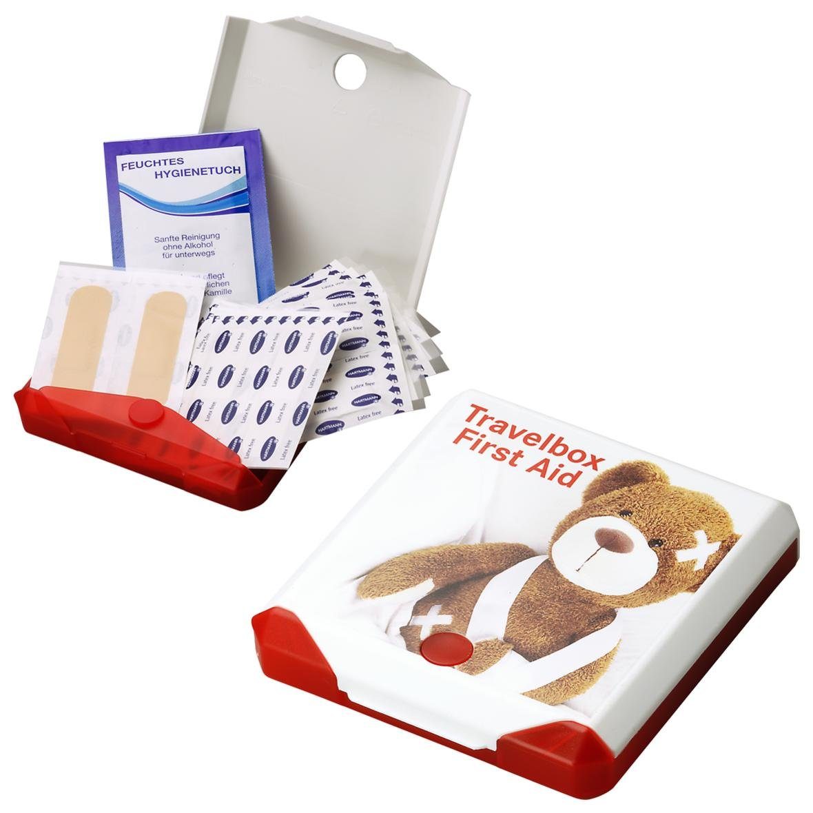 elasto Aufbewahrungsbox Travelbox "First Aid", Kompakte, wasserfeste Erste-Hilfe-Box - immer griffbereit!