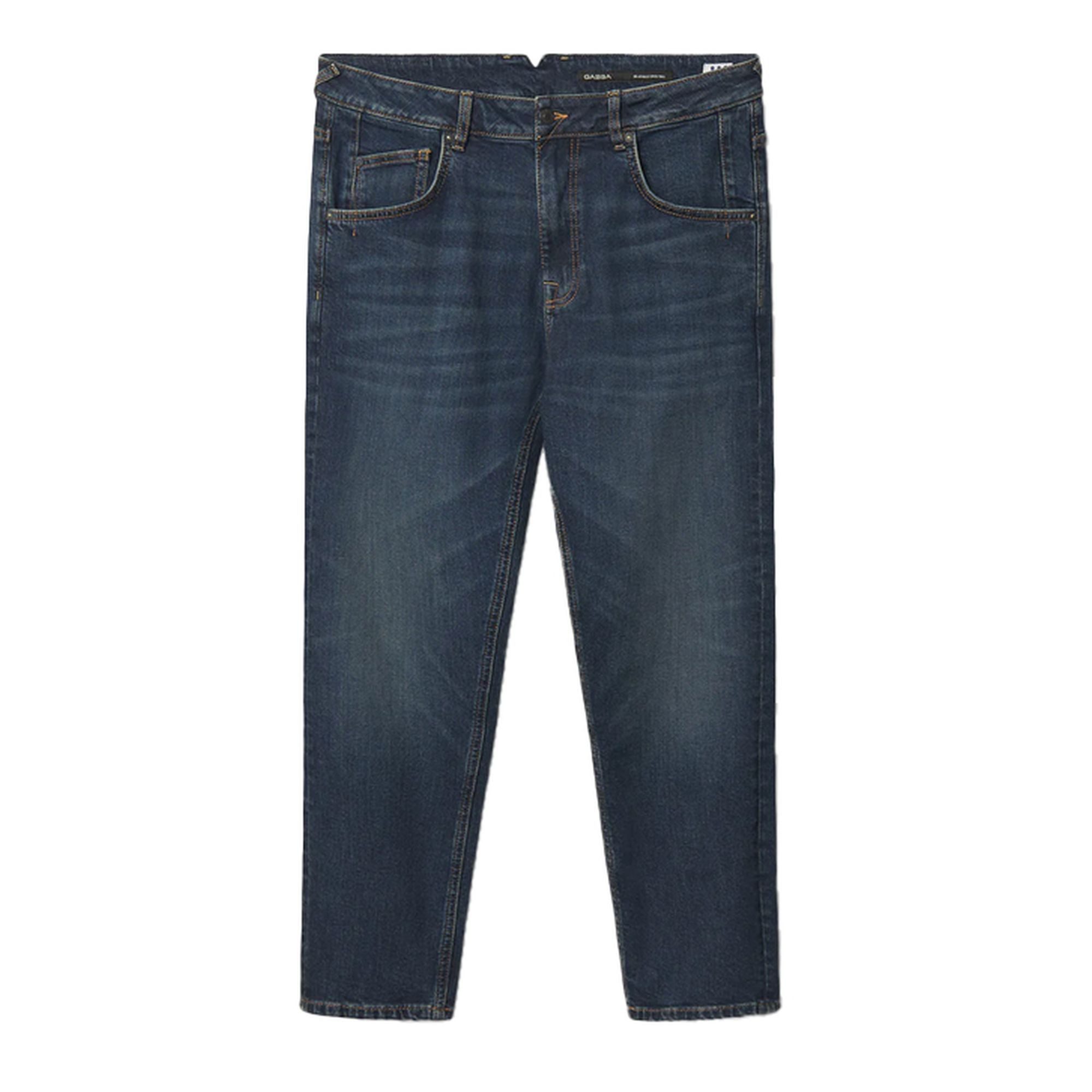 Gabba 7/8-Caprijeans Athen Mego, blau