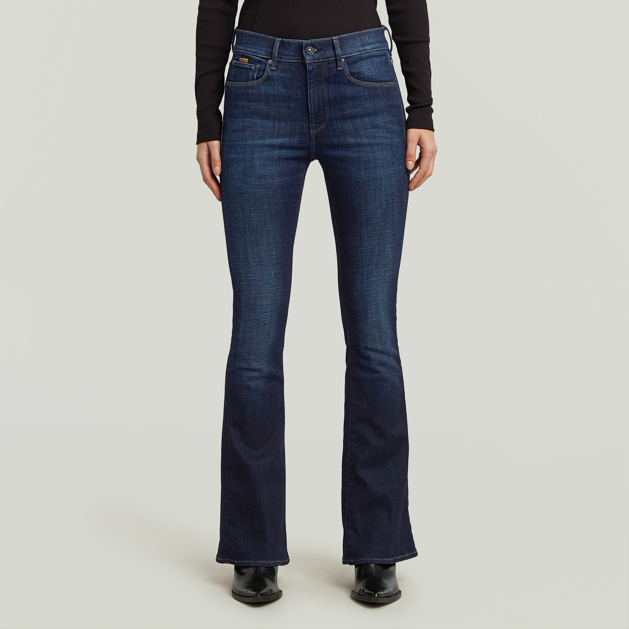 G-STAR Bootcut-Jeans 3301 Flare Wmn aus Stretch-Denim