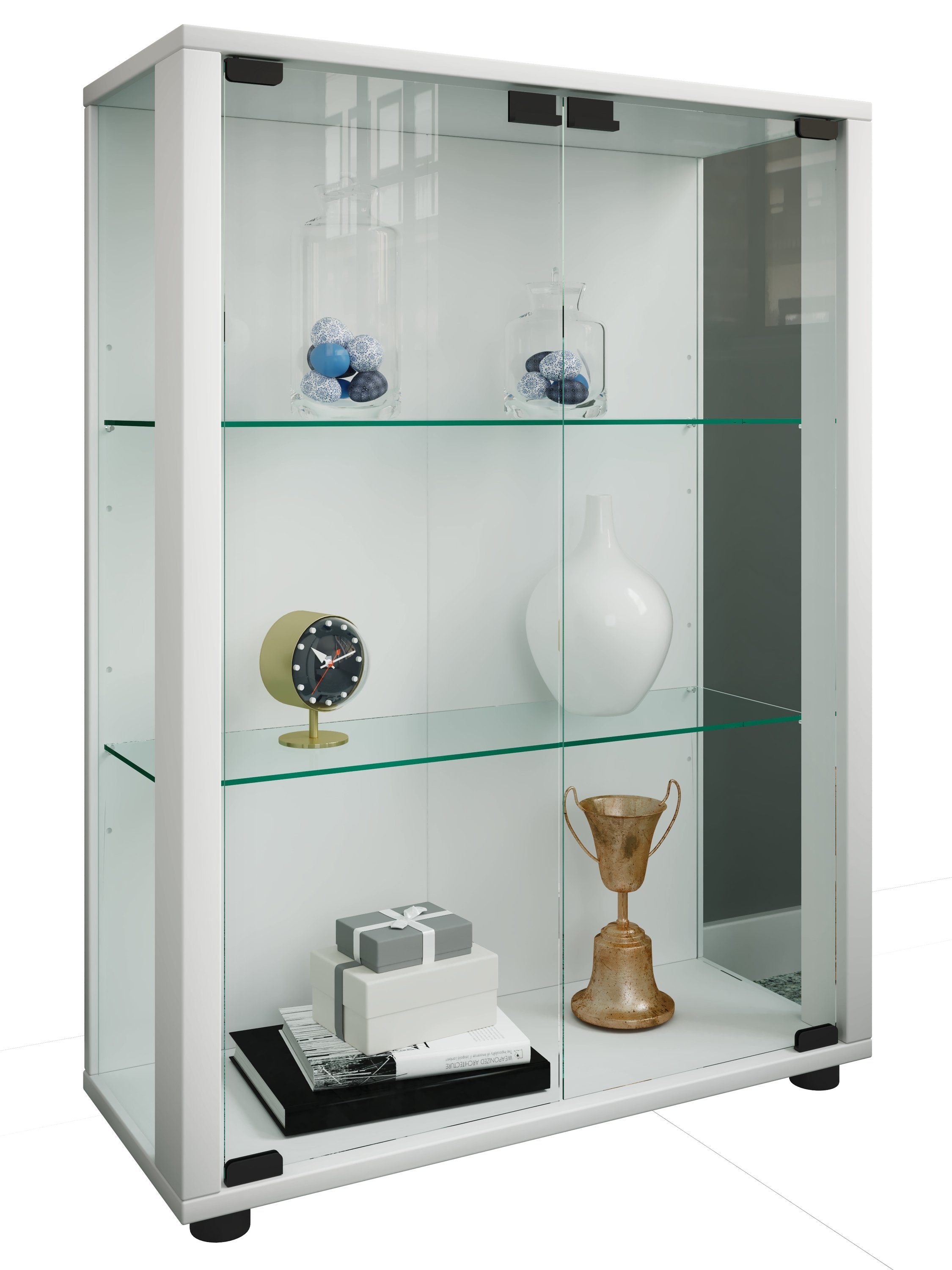 VCM Standvitrine Holz Glas Stand Vitrine günstig online kaufen