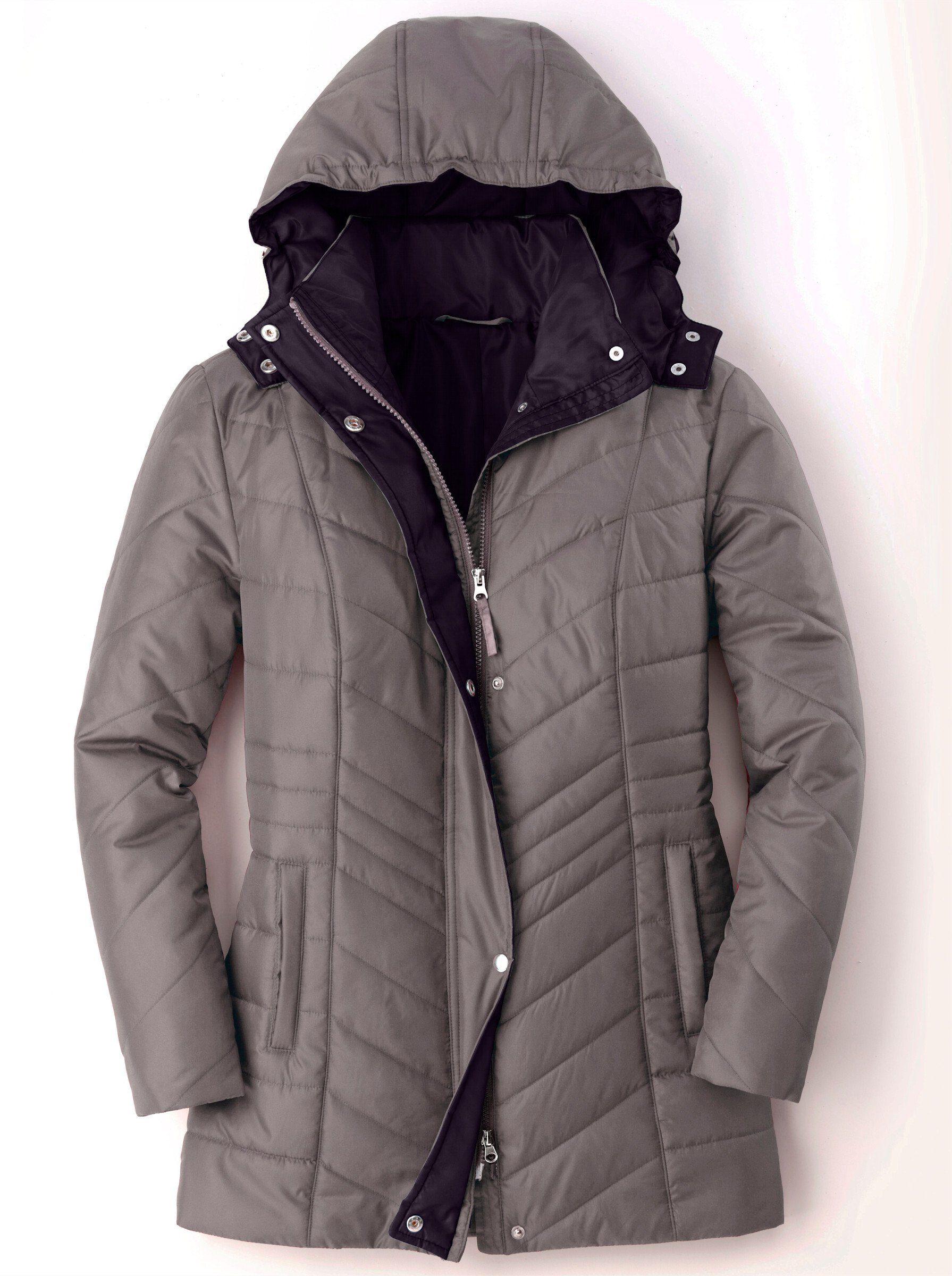 Classic Basics Steppjacke, mit Kapuze günstig online kaufen