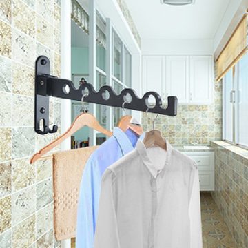 GelldG Kleiderbügel Wand Kleiderständer Klappbar, Garderobenhaken für Waschküche