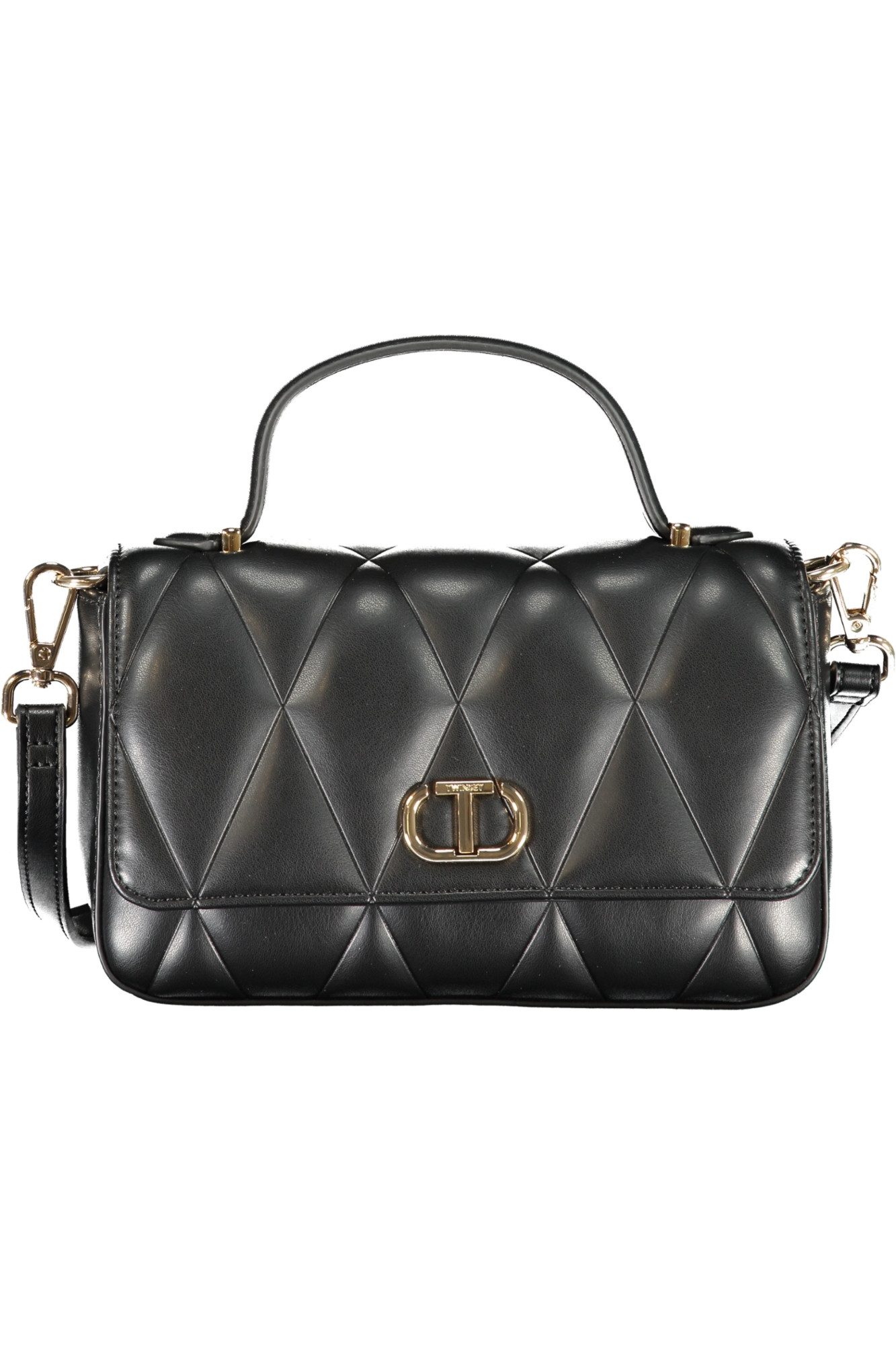 TWINSET Umhängetasche, Elegante schwarze Umhängetasche mit abnehmbarem Schultergurt