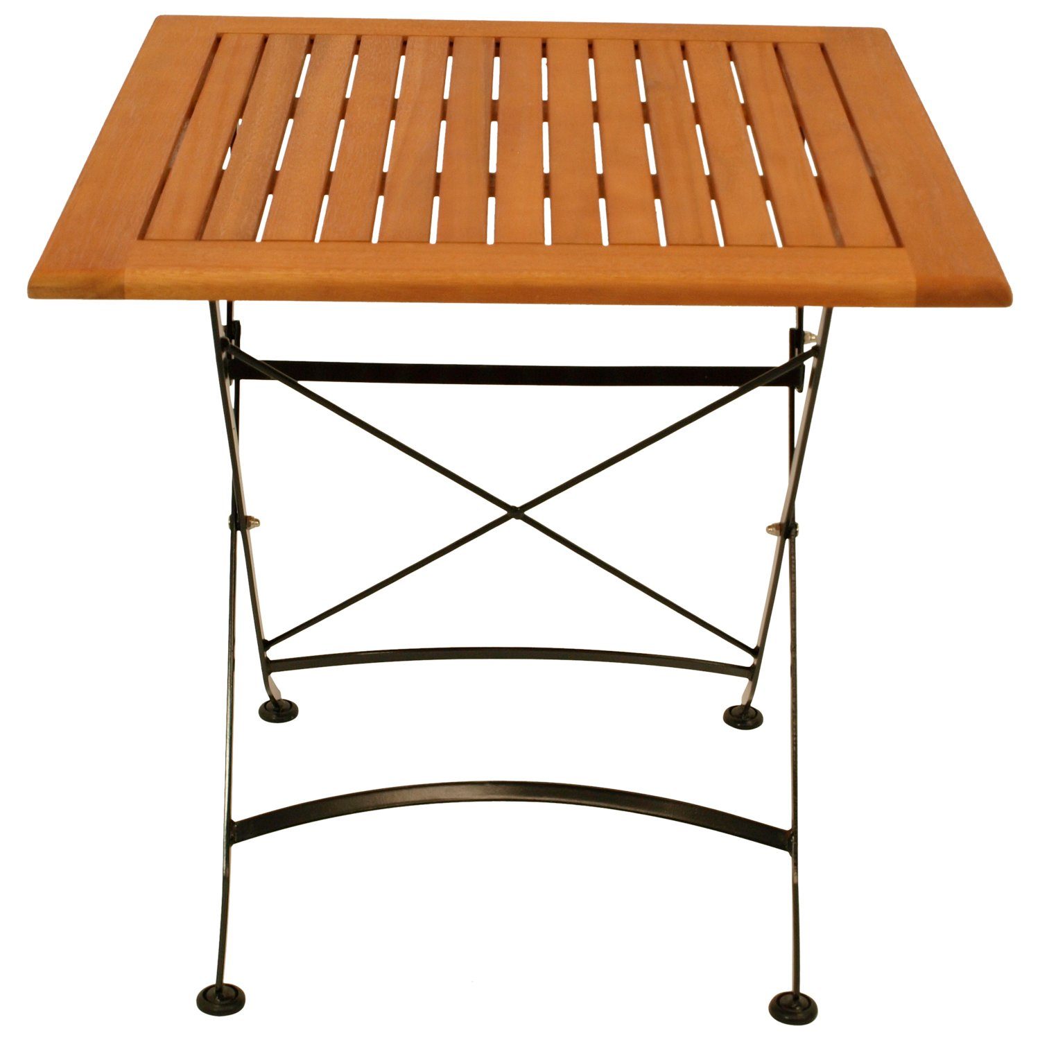 DEGAMO Gartentisch HOFGARTEN (1-St), 75x75cm quadratisch, Stahl schwarz + E günstig online kaufen