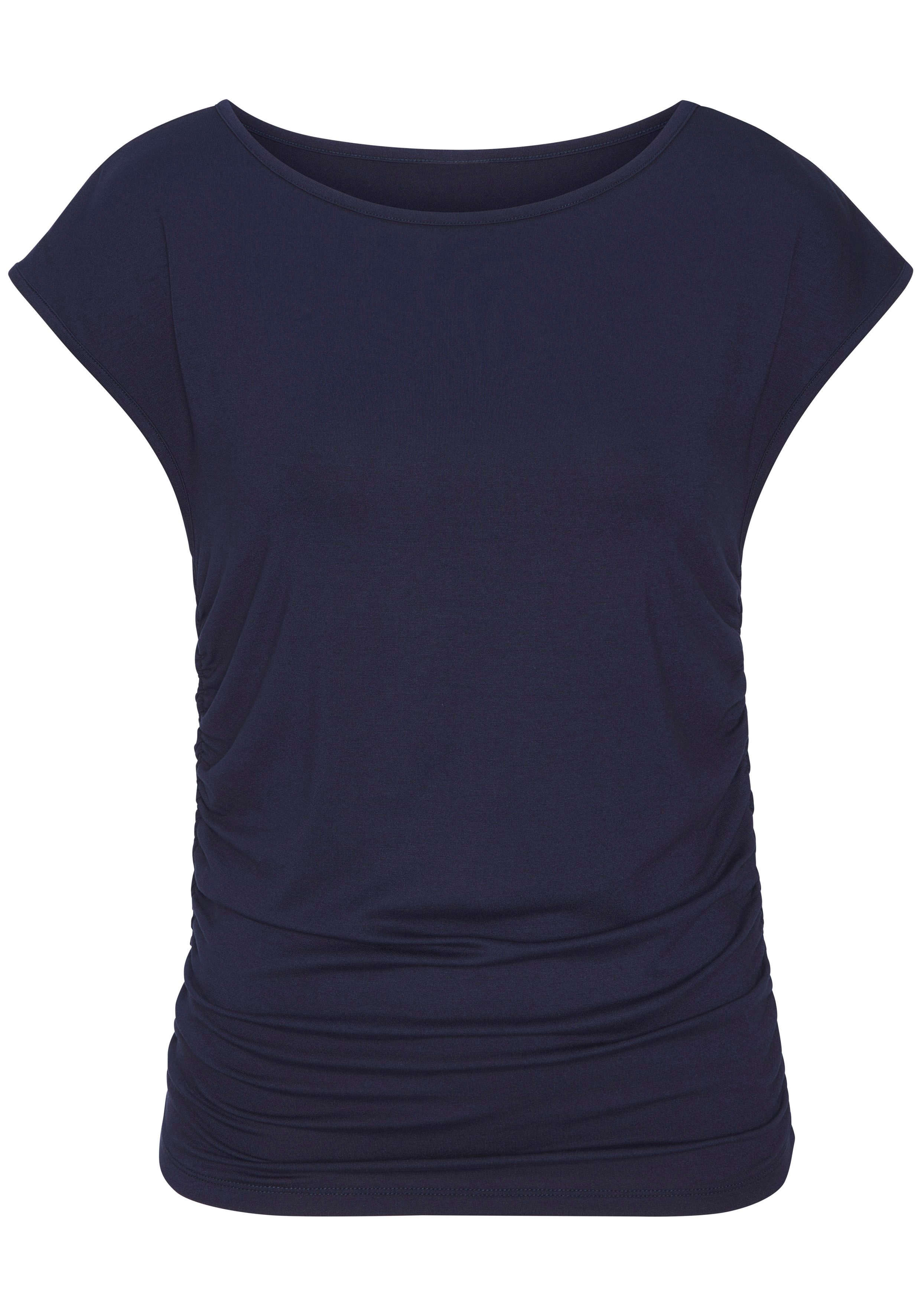 Vivance T-Shirt mit seitlicher Raffung, Jerseyshirt, Basic. € 24,99