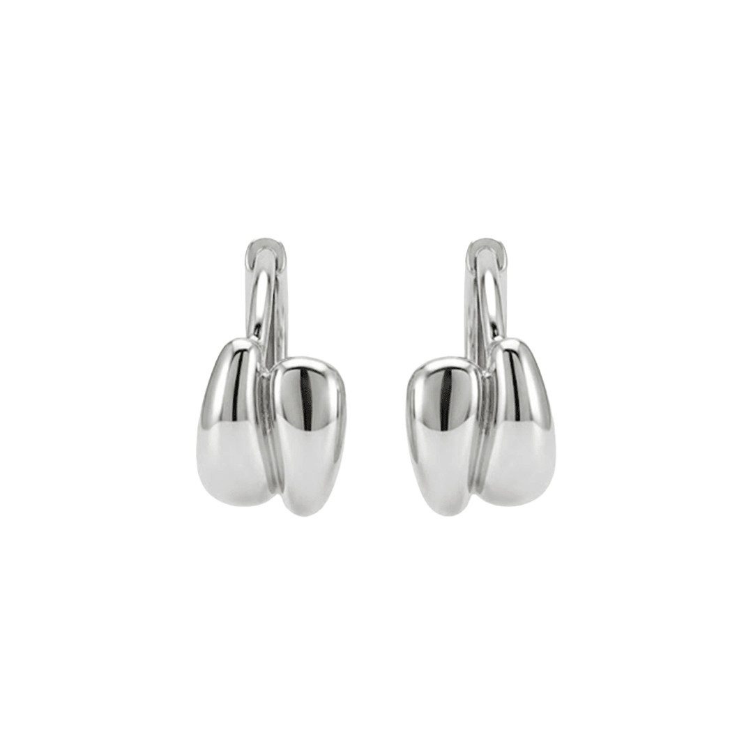 Suzan Gold Creolen-Set Creolen Ohrringe 925 Sterling Silber – Elegante Doppel-Creolen im