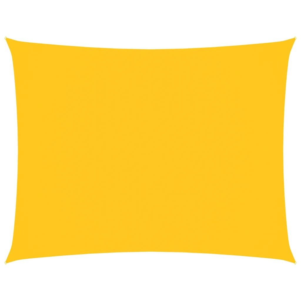 vidaXL Sonnensegel Sonnensegel Oxford-Gewebe Rechteckig 2x3,5 m Gelb, (1-tlg)